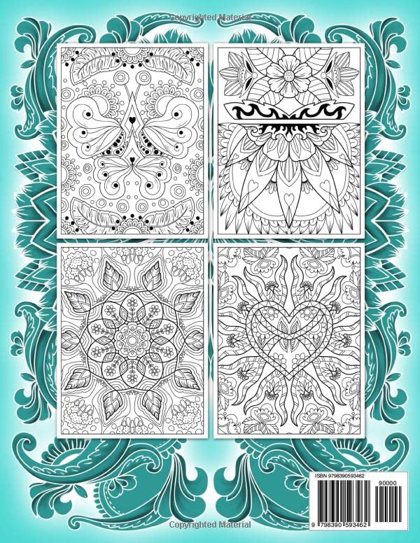 Relaxing Patterns: Adult Coloring Book with Amazing, Mindful and Mandala Style Patterns, for Stress Relief and Relaxation