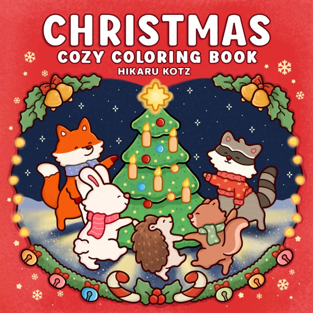 Christmas: Cozy Coloring Book for Adults and Teens