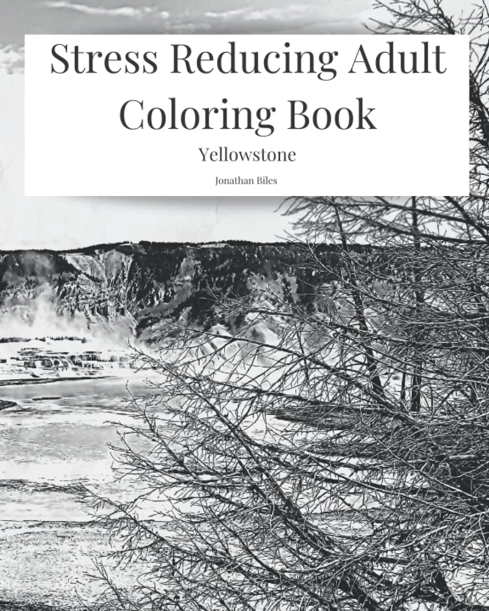 Stress Reducing Adult Coloring Book: Yellowstone