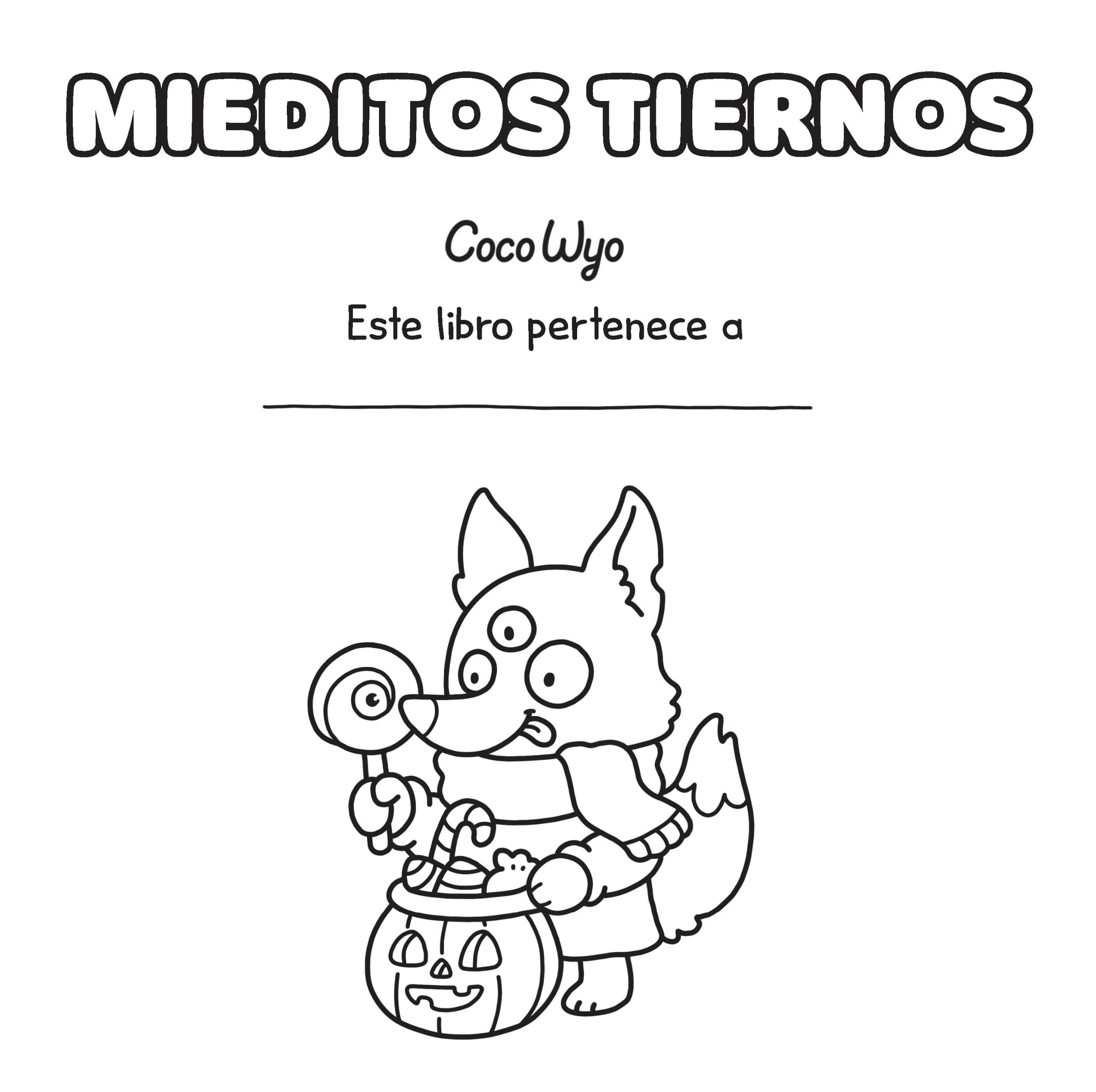Mieditos Tiernos / Spooky Cutie: Coloring Book for Adults and Kids (COCO WYO) (Spanish Edition)