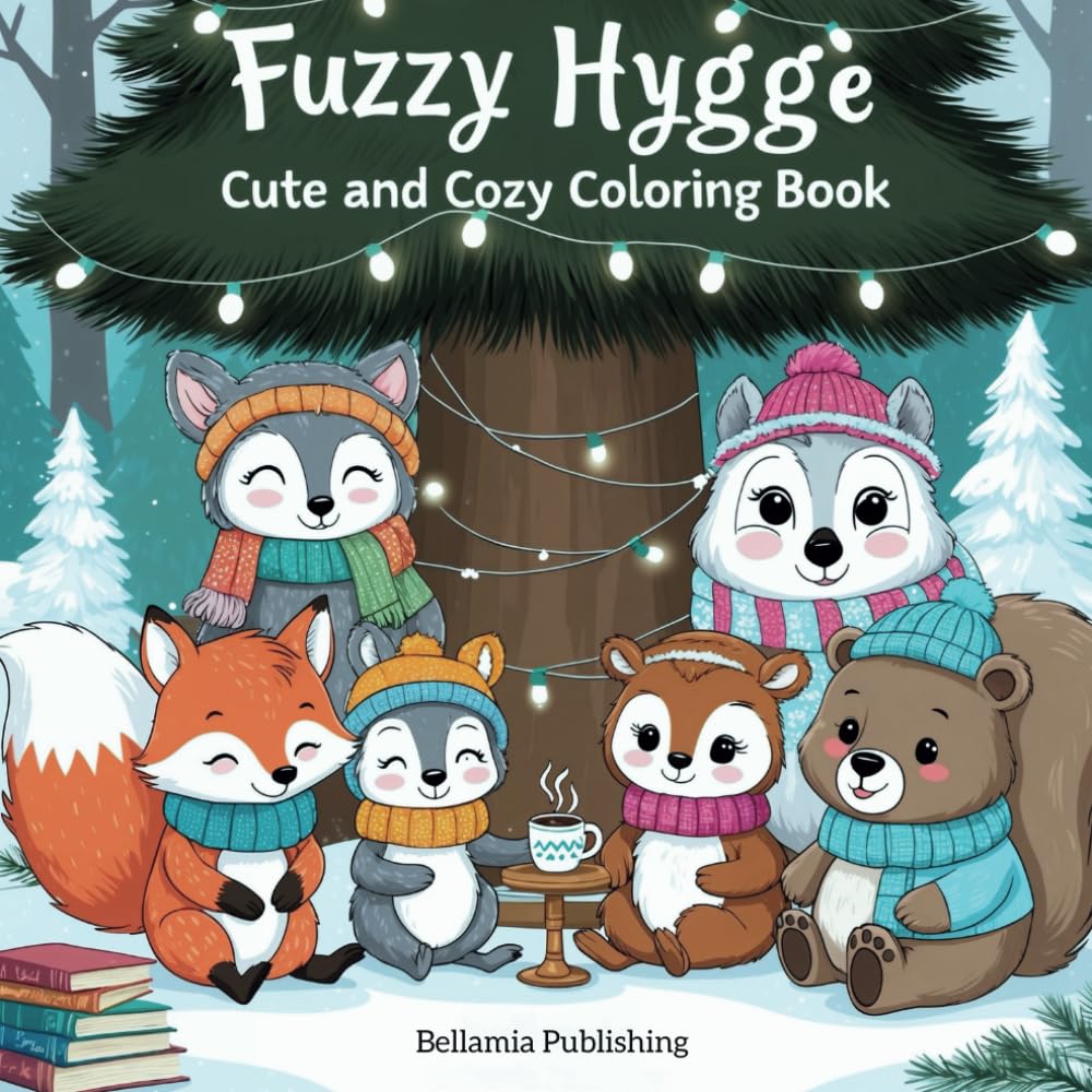 Fuzzy Hygge Cute and Cozy Coloring Book: Enjoy Hours of Calm with this Fuzzy Hygge Cute and Cozy Coloring Book for Adults & Teens