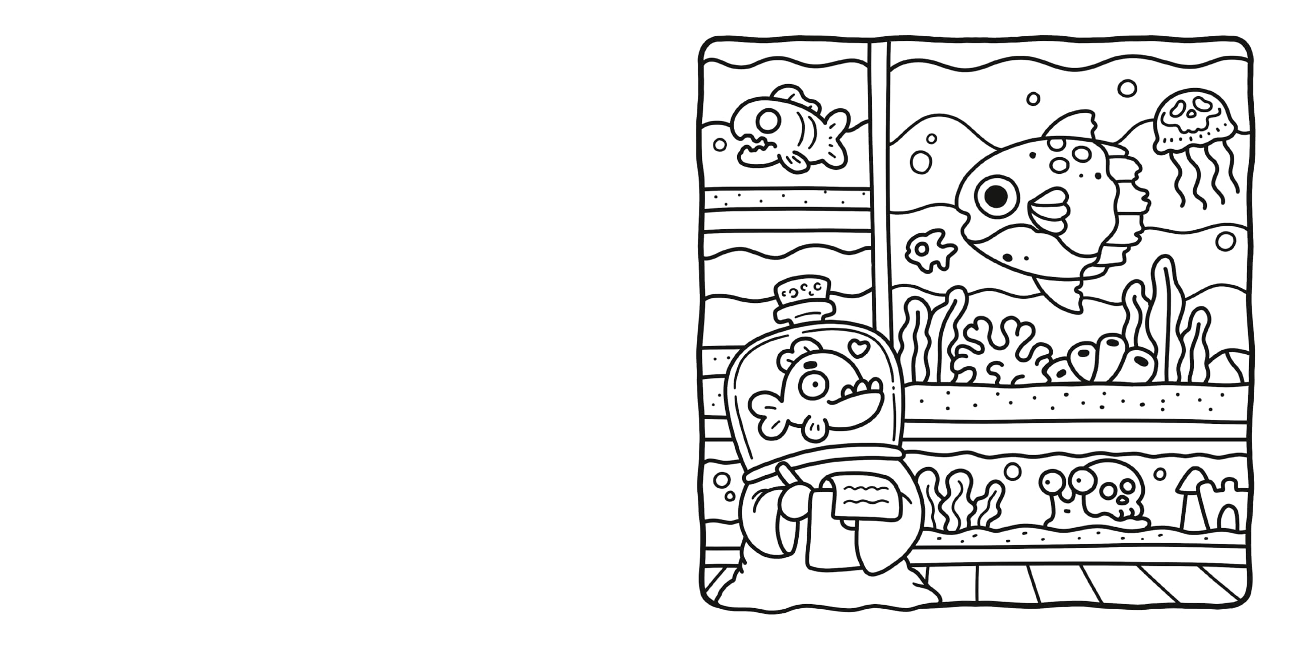 Spooky Cutie: Coloring Book for Adults and Kids (Cozy Spaces Coloring)