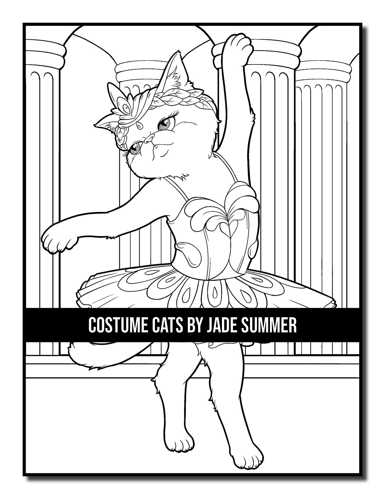 Costume Cats: An Adult Coloring Book with Adorable Cartoon Cats, Cute Fashion Designs, and Funny Scenes for Cat Lovers (Cute Animal Coloring Books)