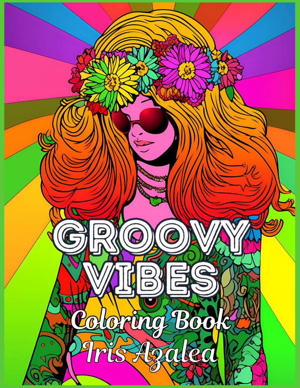 Groovy Vibes: 50-Image Hippies Coloring Book for Adults and Teens | Relaxing Stress Relief, Mindful Art Therapy, Unique Gifts: Adult Coloring book for ... to explore creativity, focus and relaxation