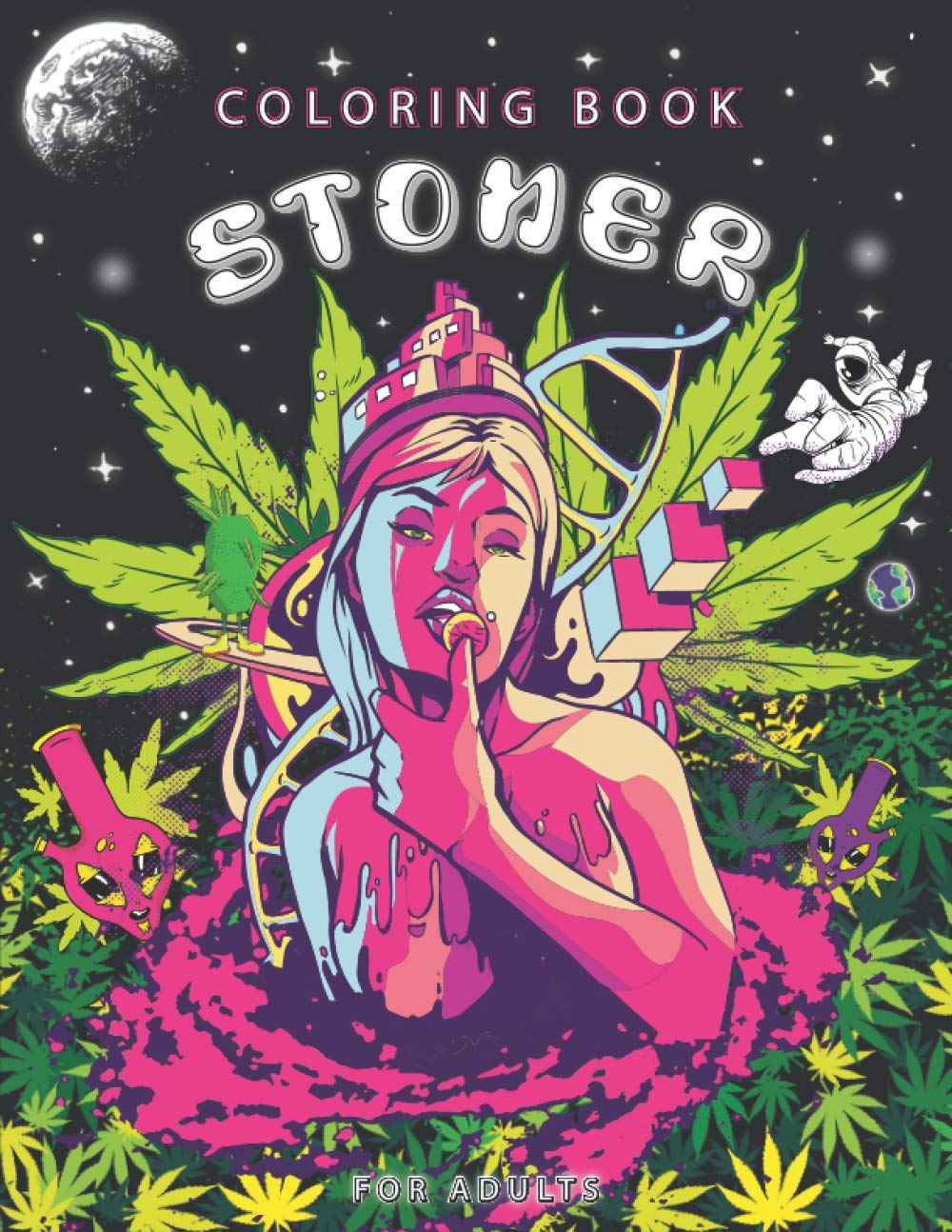 Stoner Coloring Book for Adults: Trippy Coloring Book for Relaxation and Stress Relieving.
