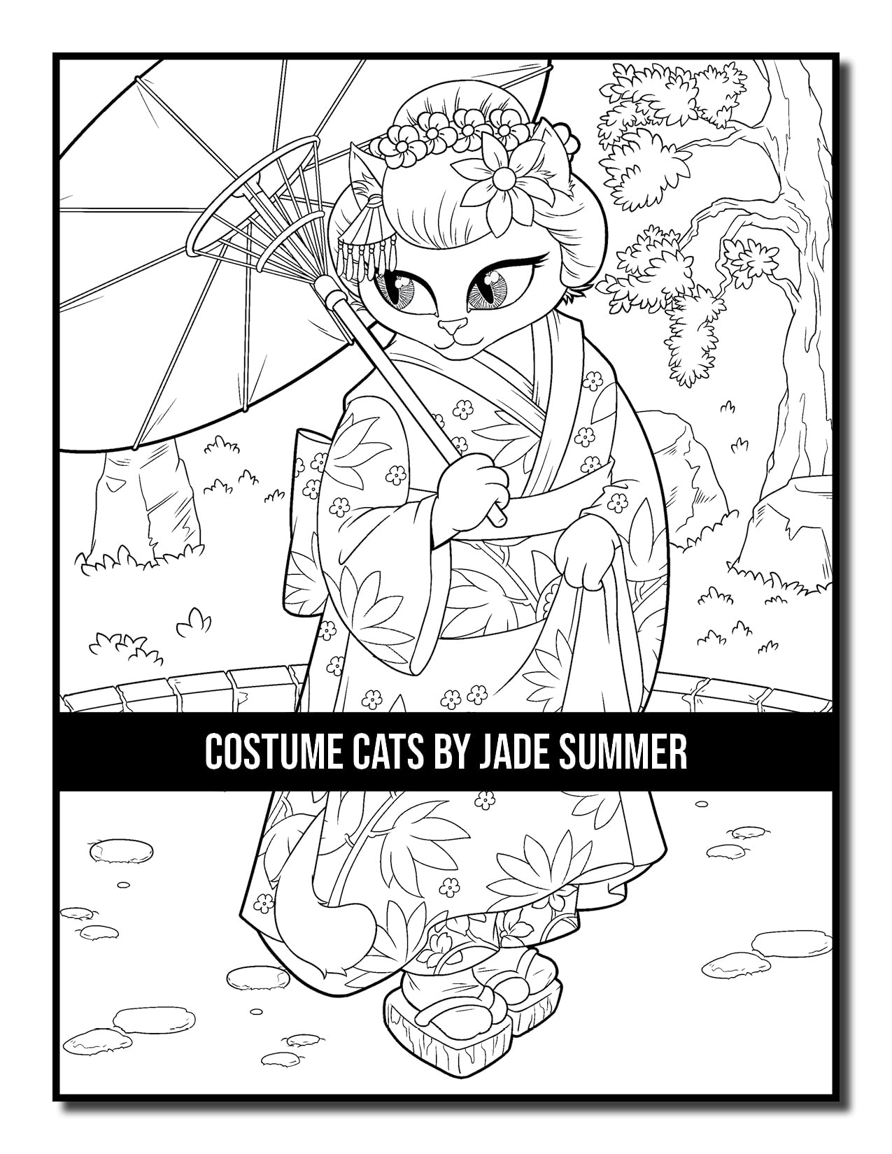 Costume Cats: An Adult Coloring Book with Adorable Cartoon Cats, Cute Fashion Designs, and Funny Scenes for Cat Lovers (Cute Animal Coloring Books)