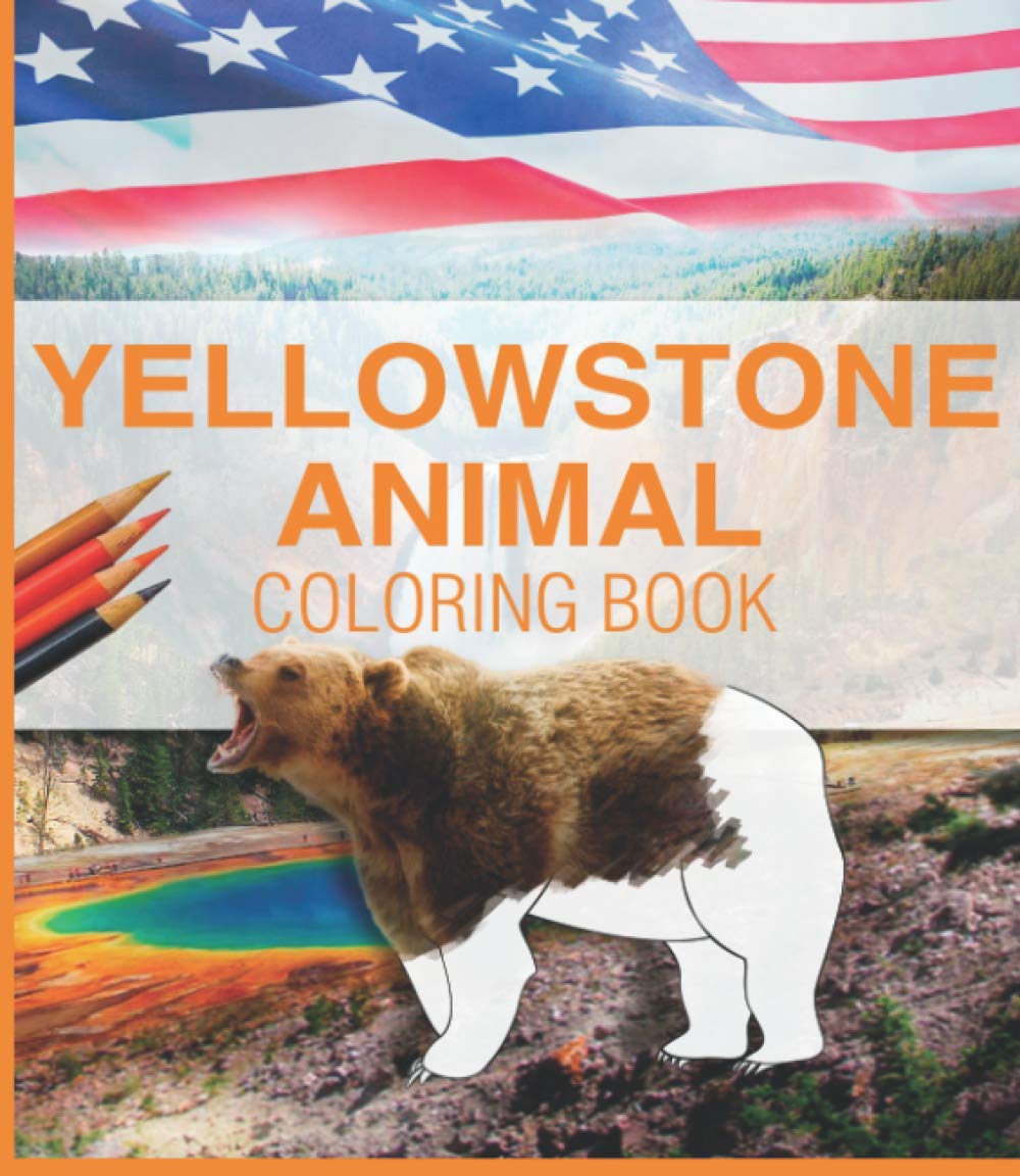yellowstone animal coloring book