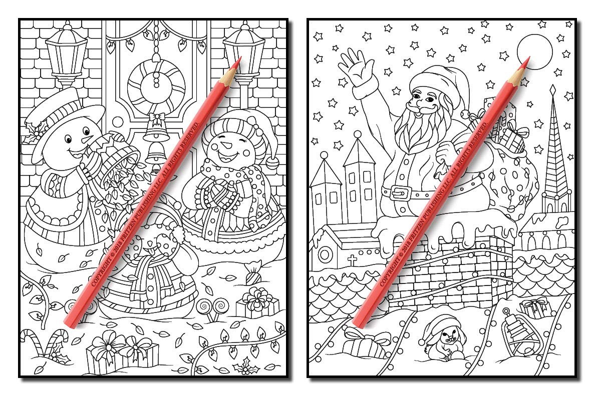 Christmas Coloring Book: An Adult Coloring Book with Fun, Easy, and Relaxing Designs
