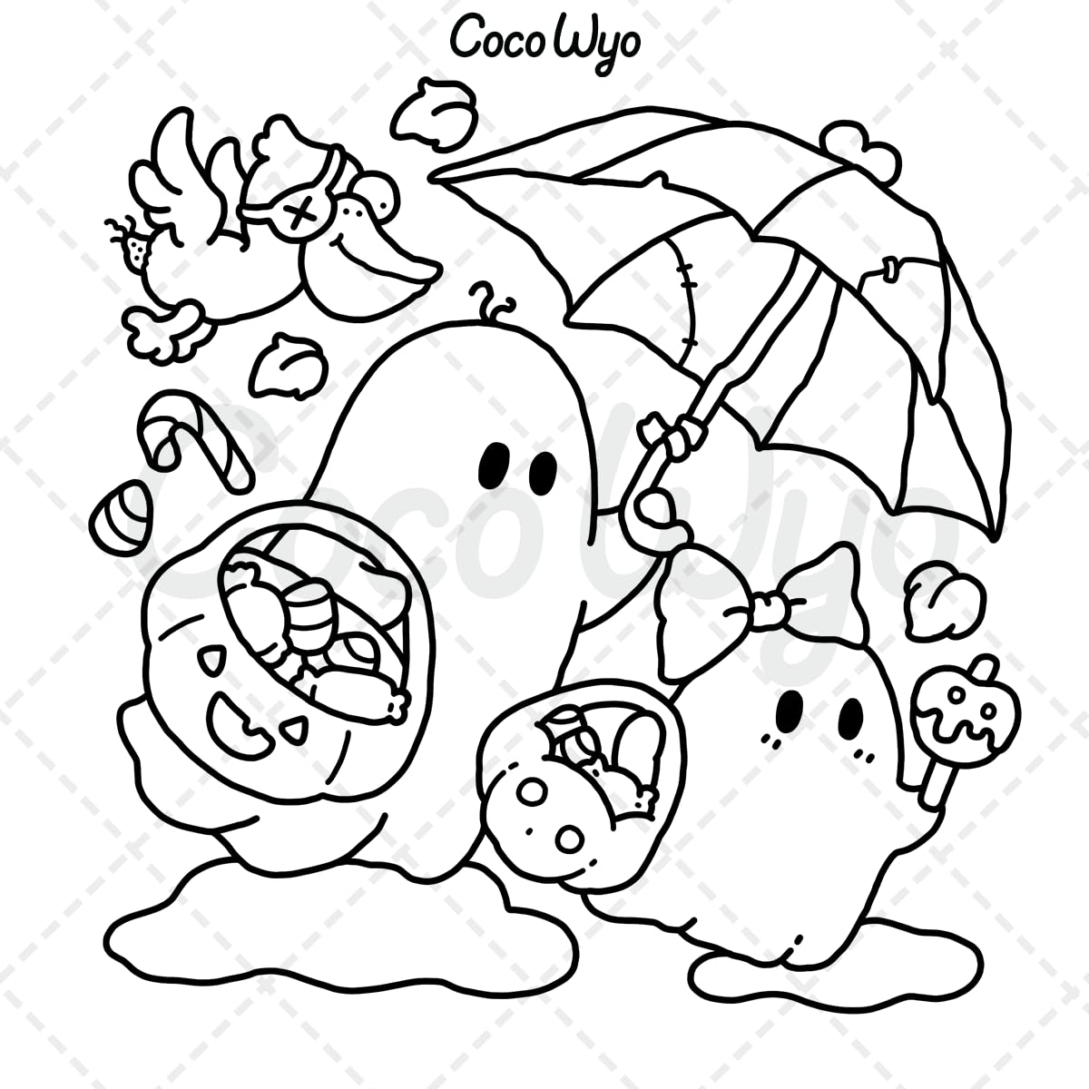 Spooky Cutie: Vol. 2 Coloring Book for Adults and Teens Featuring Lovely Creepy Creatures in Cozy Moments for Relaxation