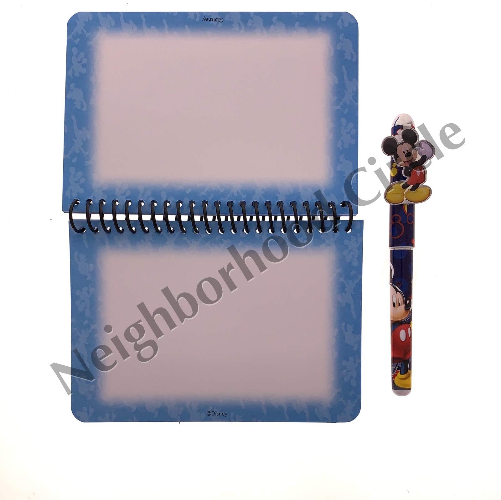 Authentic Disney Mickey and Friends Autograph Book and Pen Set (Blue)