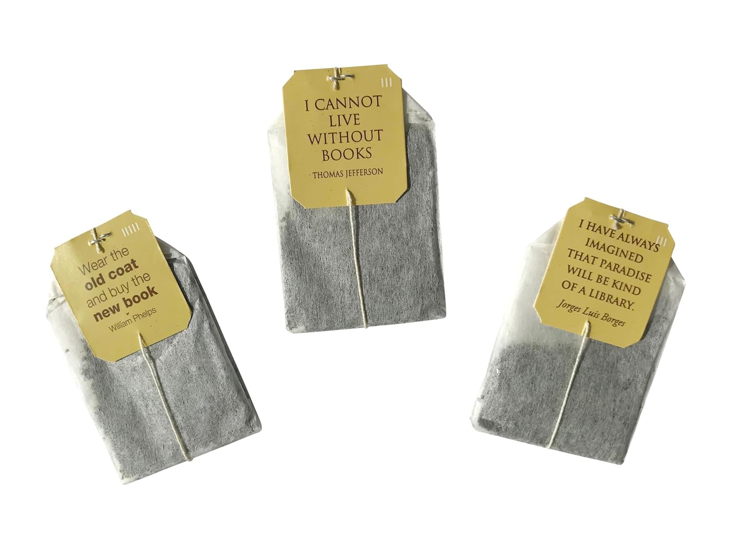 Novel Teas Book Lover Tea Gift Set – 25 English Breakfast Teabags with Literary Quote Tags