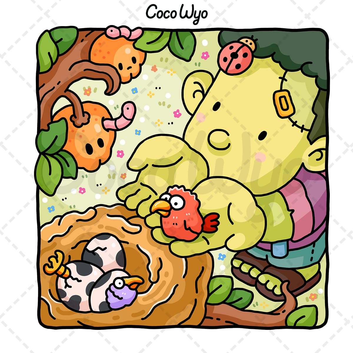 Spooky Cutie: Vol. 2 Coloring Book for Adults and Teens Featuring Lovely Creepy Creatures in Cozy Moments for Relaxation