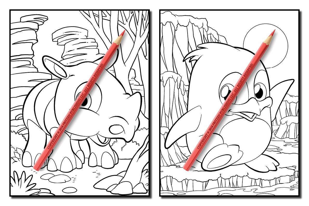 Cute Animals: An Adult Coloring Book with Fun, Easy, and Relaxing Coloring Pages for Animal Lovers