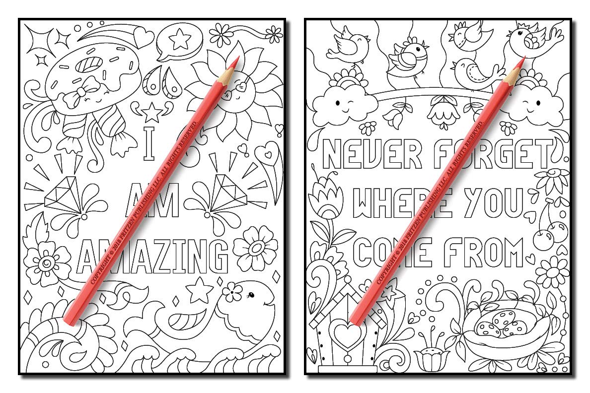 Proud to be a Girl: A Coloring Book for Girls with Fun Inspirational Quotes to Motivate, Encourage and Build Confidence in Young Women