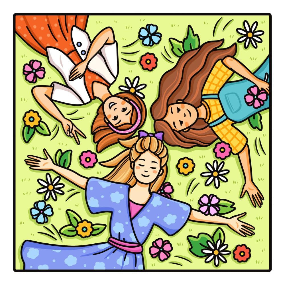 Bestie Moments: Coloring Book for Adults and Teens Featuring Cute & Girly Scenes for Relaxation