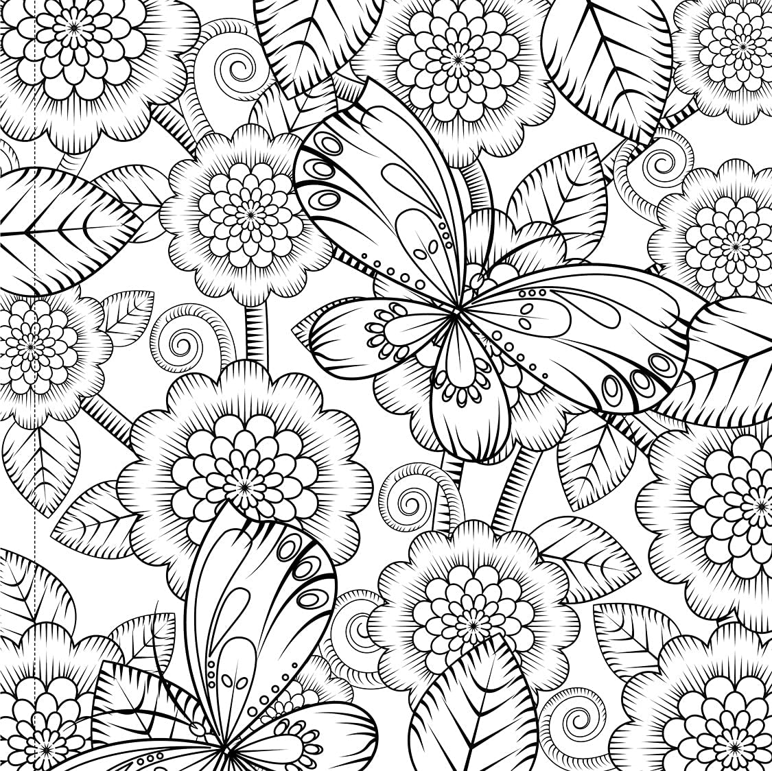 Nature, Garden and Forest: Colouring Books for Adults with Tear Out Sheets (Adult Colouring Book) [Paperback] Wonder House Books Editorial