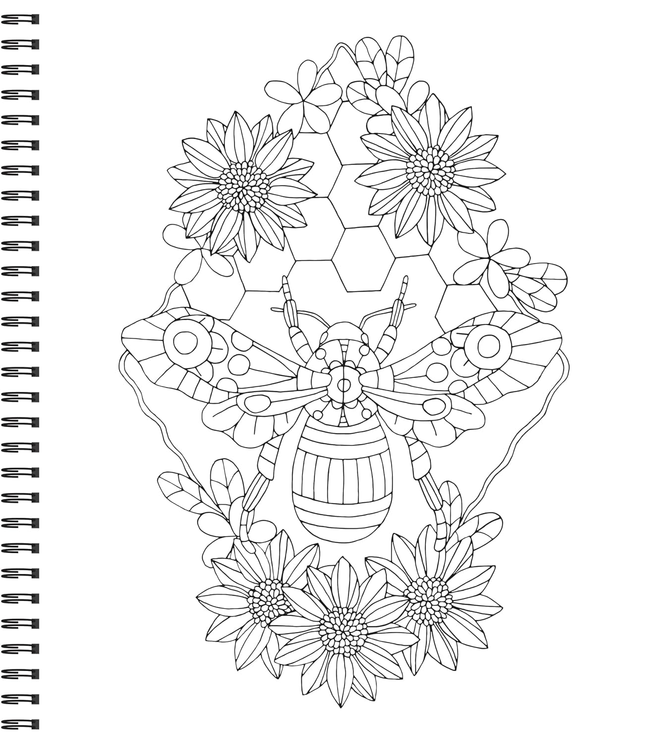 Large Print Easy Color & Frame - Flowers (Stress Free Coloring Book)