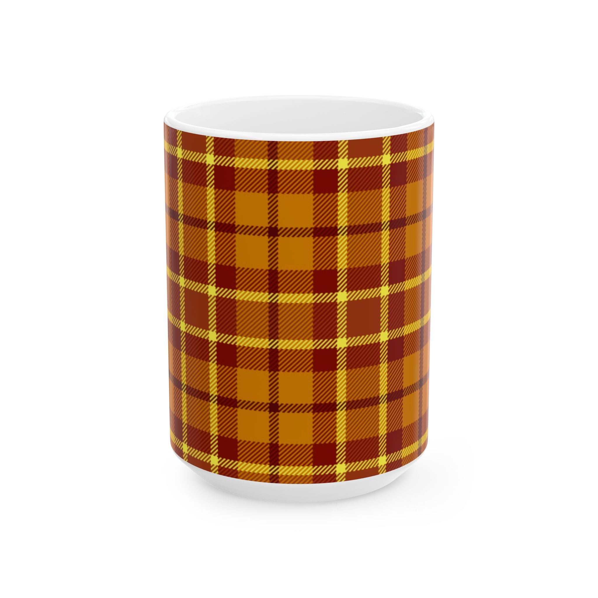 Plaid Ceramic Mug - Cozy and Stylish Drinkware for Every Occasion