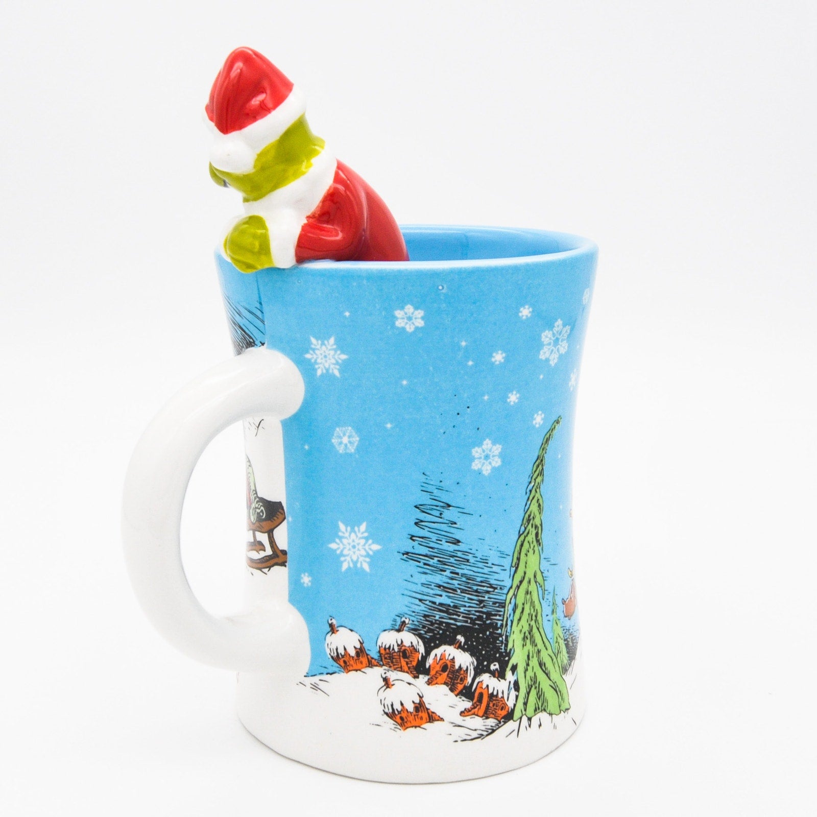 Grinchmas Christmas Figurine Mug, How The Grinch Stole Christmas 12oz Ceramic Coffee Cup Gift, New