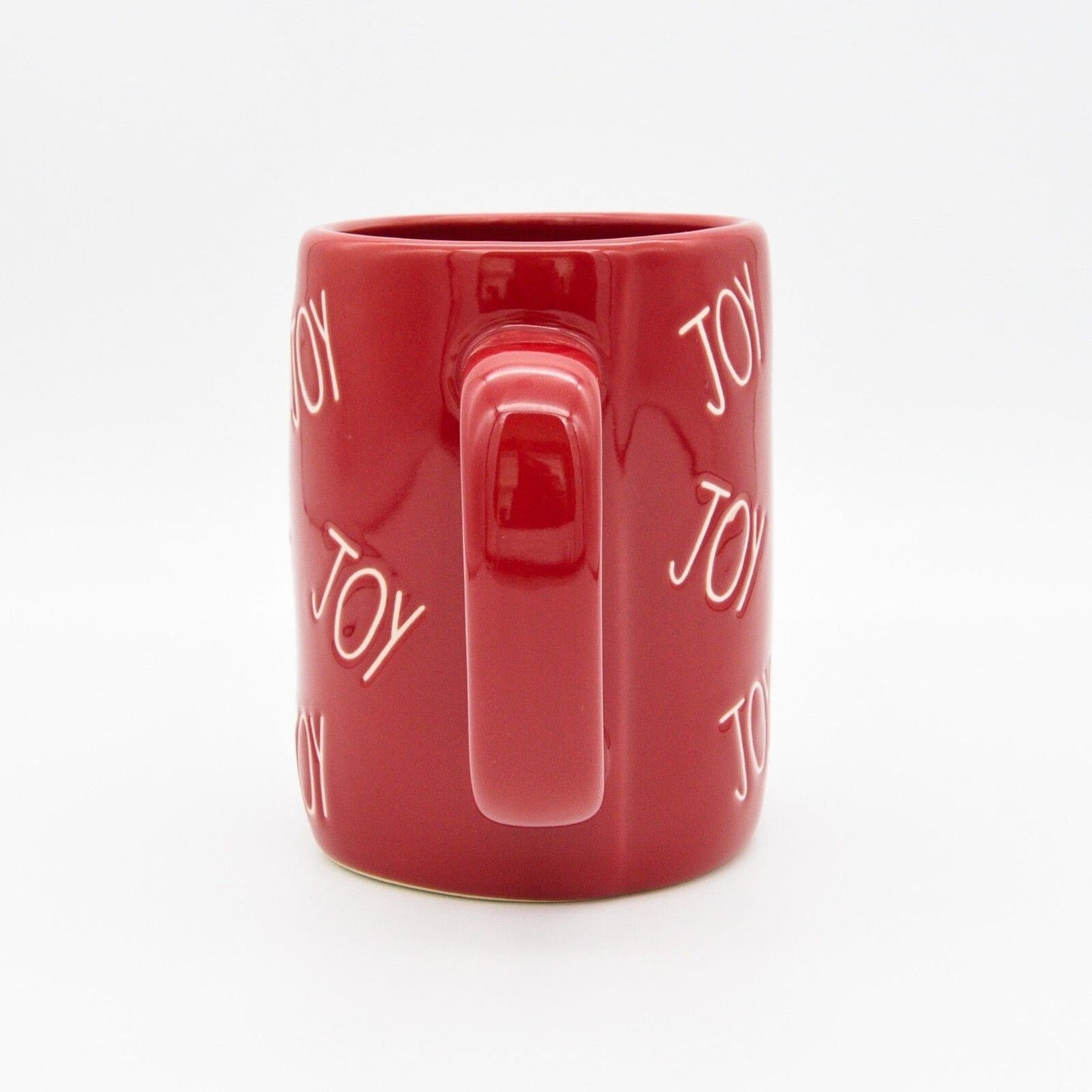 Red Rae Dunn Mug - Joy 16oz Ceramic Christmas Coffee Cup Gift For Mom - New
