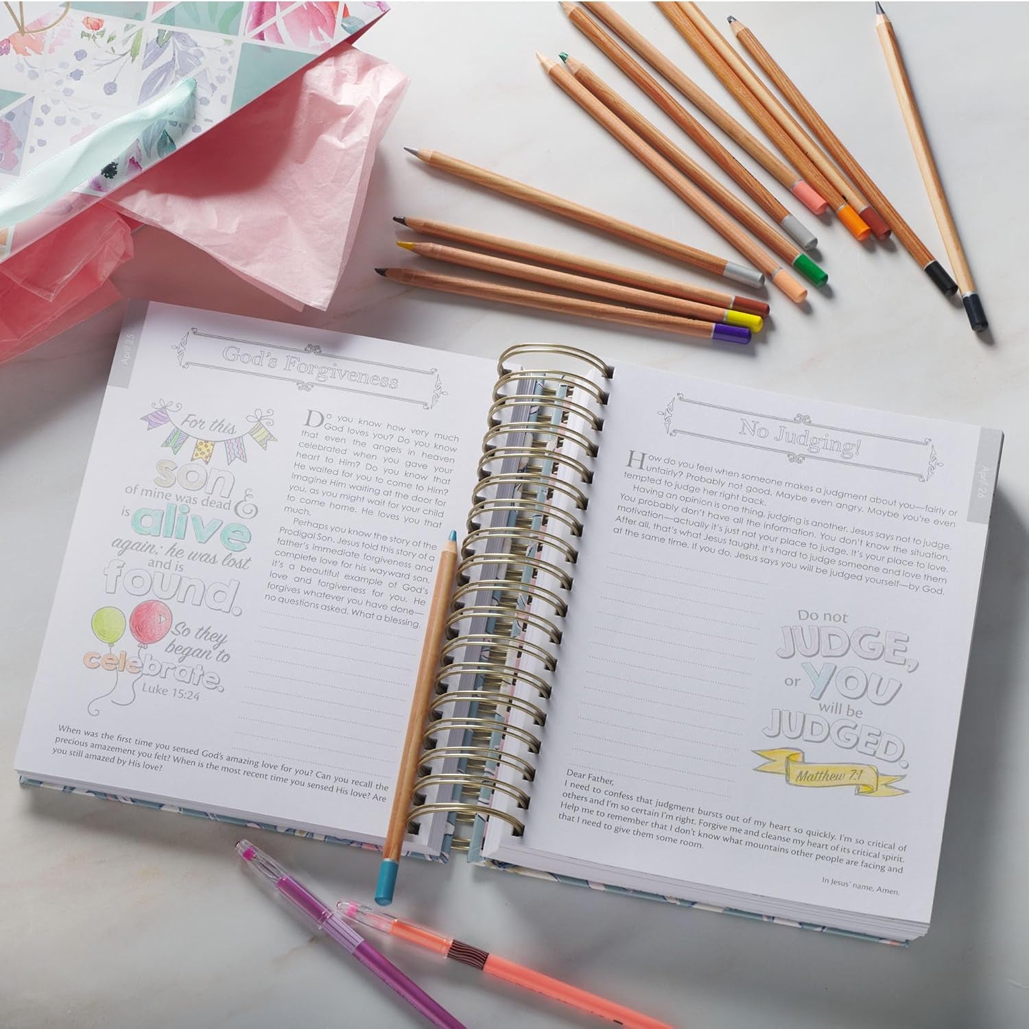 The Illustrated Words of Jesus for Women: a Devotional Coloring Book