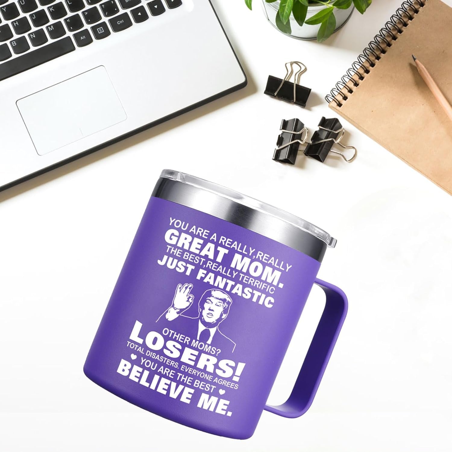 Mothers Day Mom Gifts from Daughter Son - You'Re a Really Great Moms Coffee Mug - Christmas Birthday Gifts for Mom Mother Women Wife (14OZ Purple)