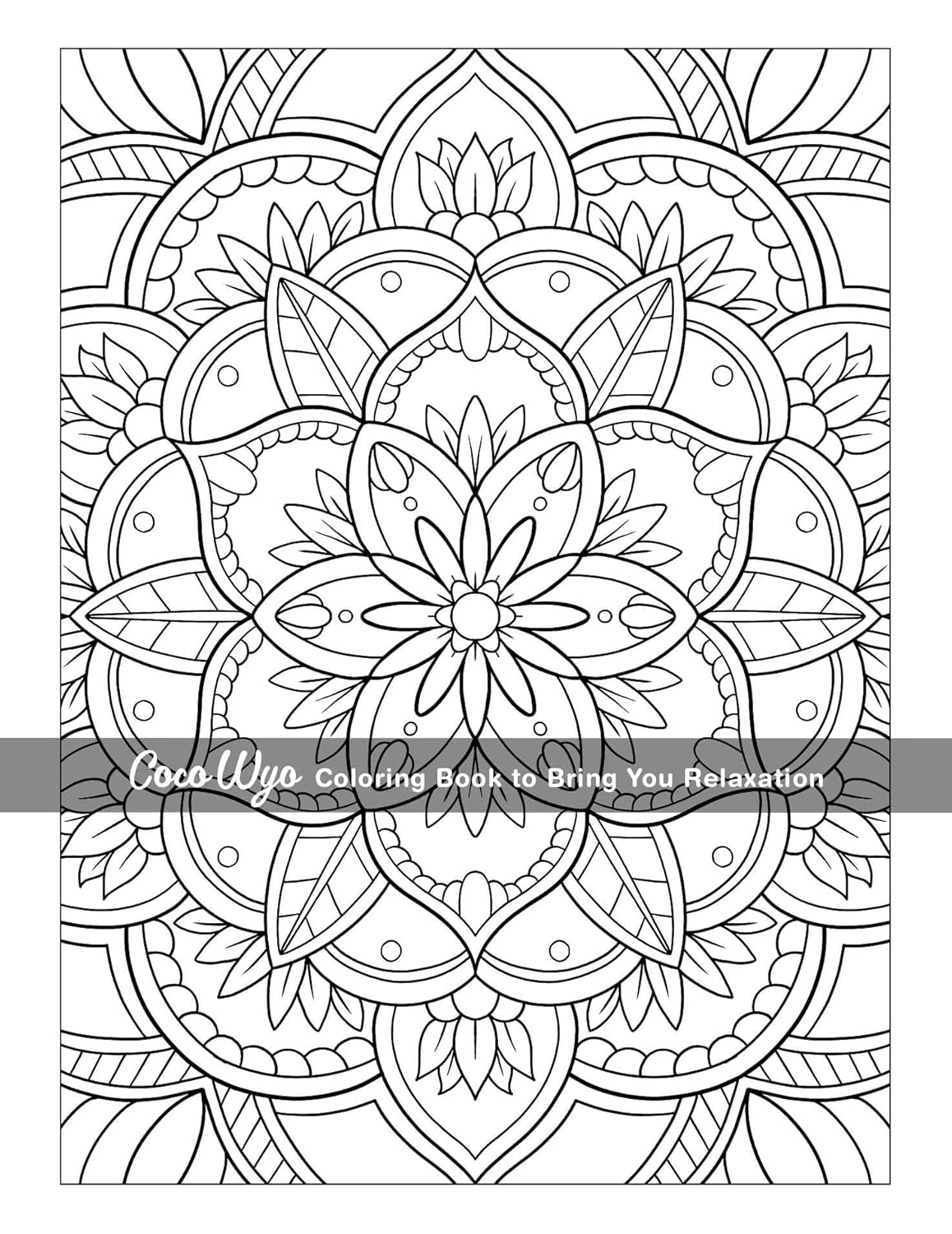 Mindful Patterns: Adult Coloring Book with Easy and Relieving Mandala Style Pattern for Stress Relief and Relaxation