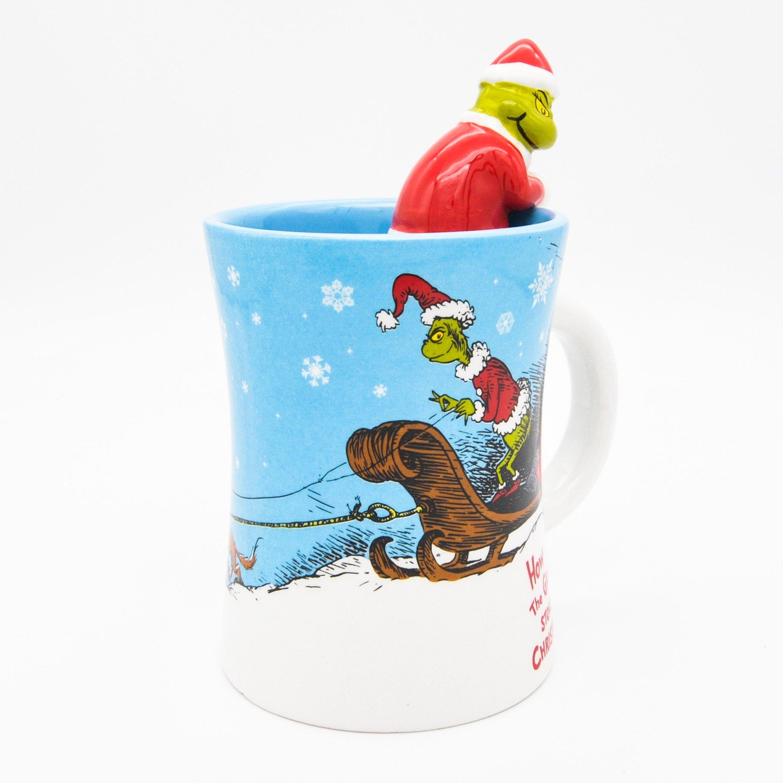 Grinchmas Christmas Figurine Mug, How The Grinch Stole Christmas 12oz Ceramic Coffee Cup Gift, New
