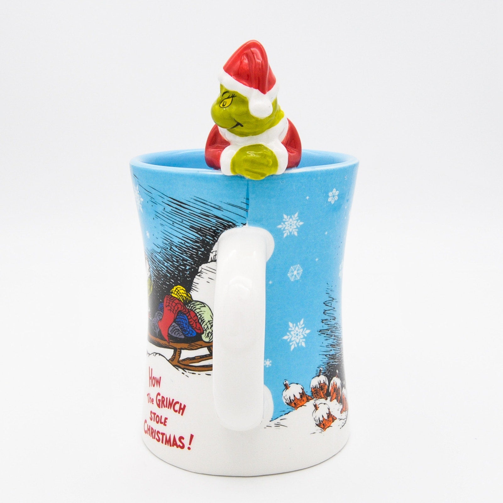 Grinchmas Christmas Figurine Mug, How The Grinch Stole Christmas 12oz Ceramic Coffee Cup Gift, New