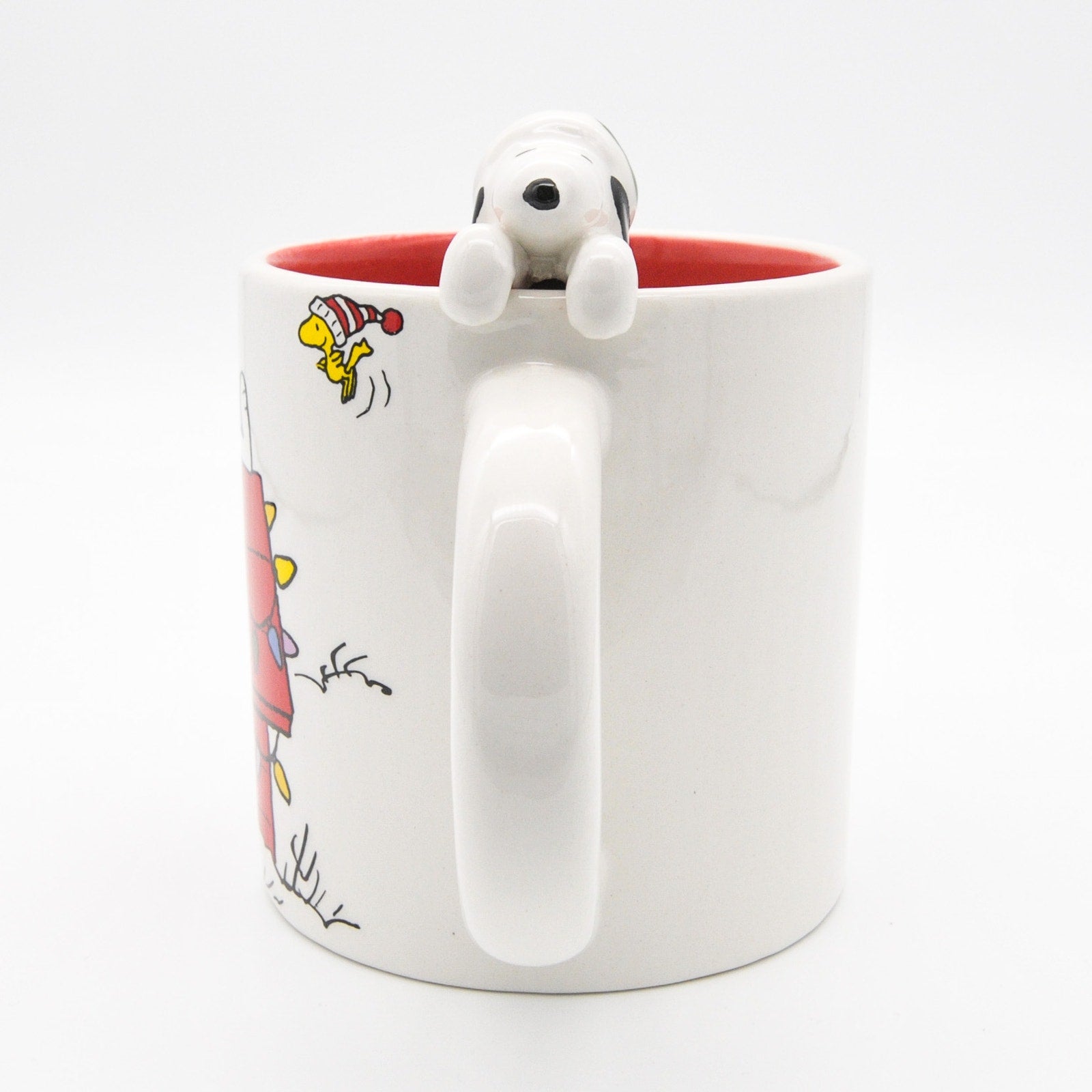Peanuts Christmas Mug, 3D Snoopy Ceramic 14oz Coffee Cup Gift for Snoopy Fans