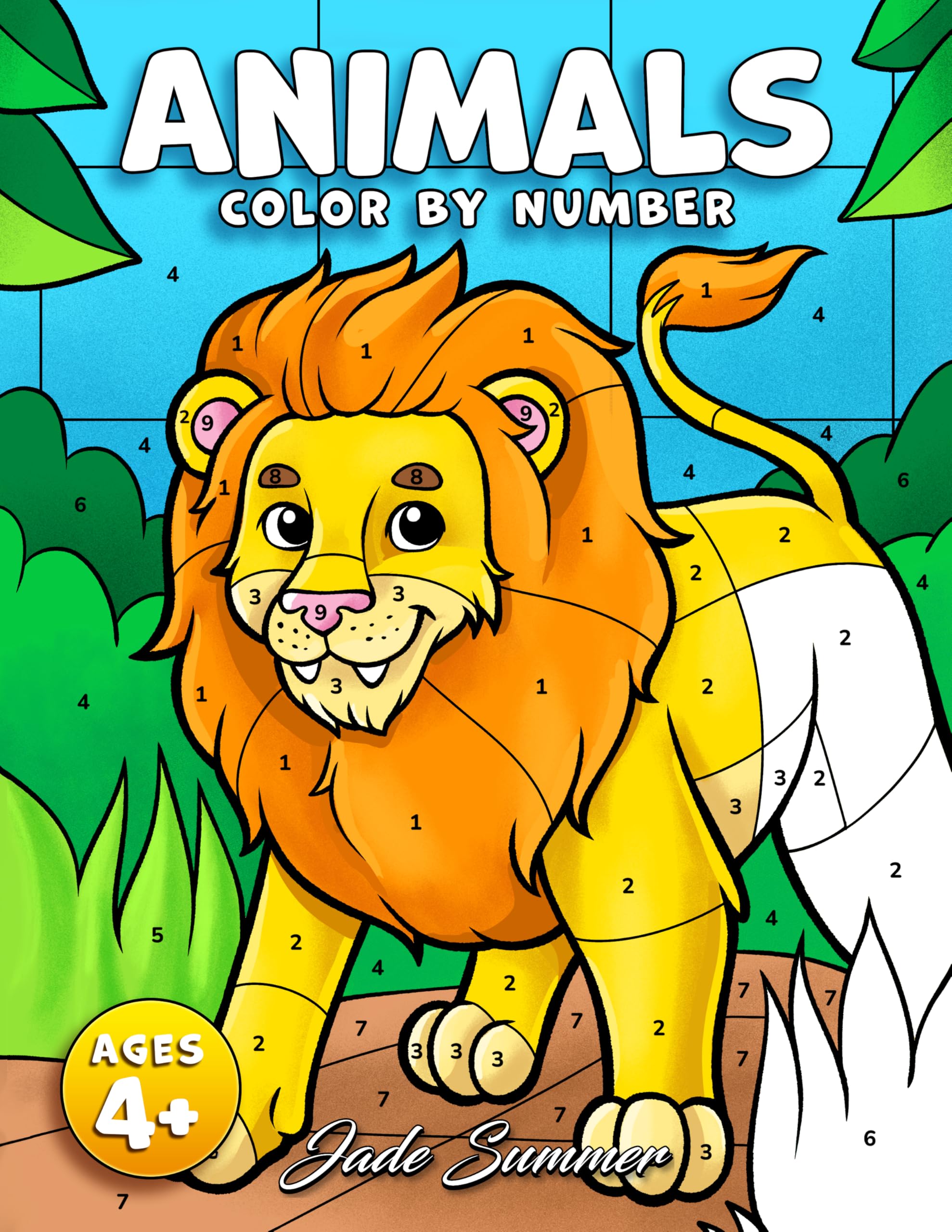 Animals Color by Number: A Fun and Relaxing Coloring Book for Kids Ages 4-8 (Color by Number for Kids)
