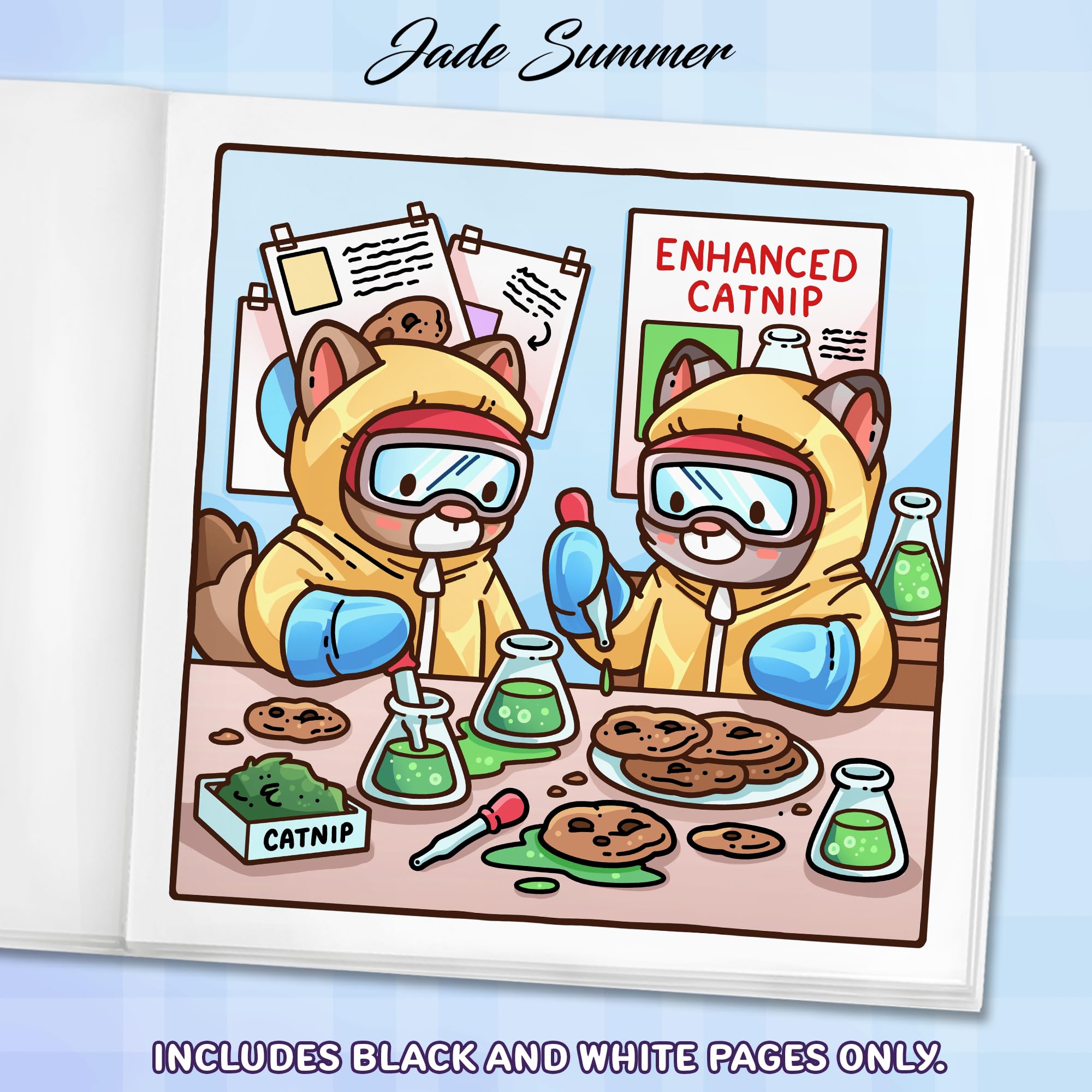 Cat Crimes: Cozy Coloring Book for Adults and Teens with Funny Scenes for Cat Lovers