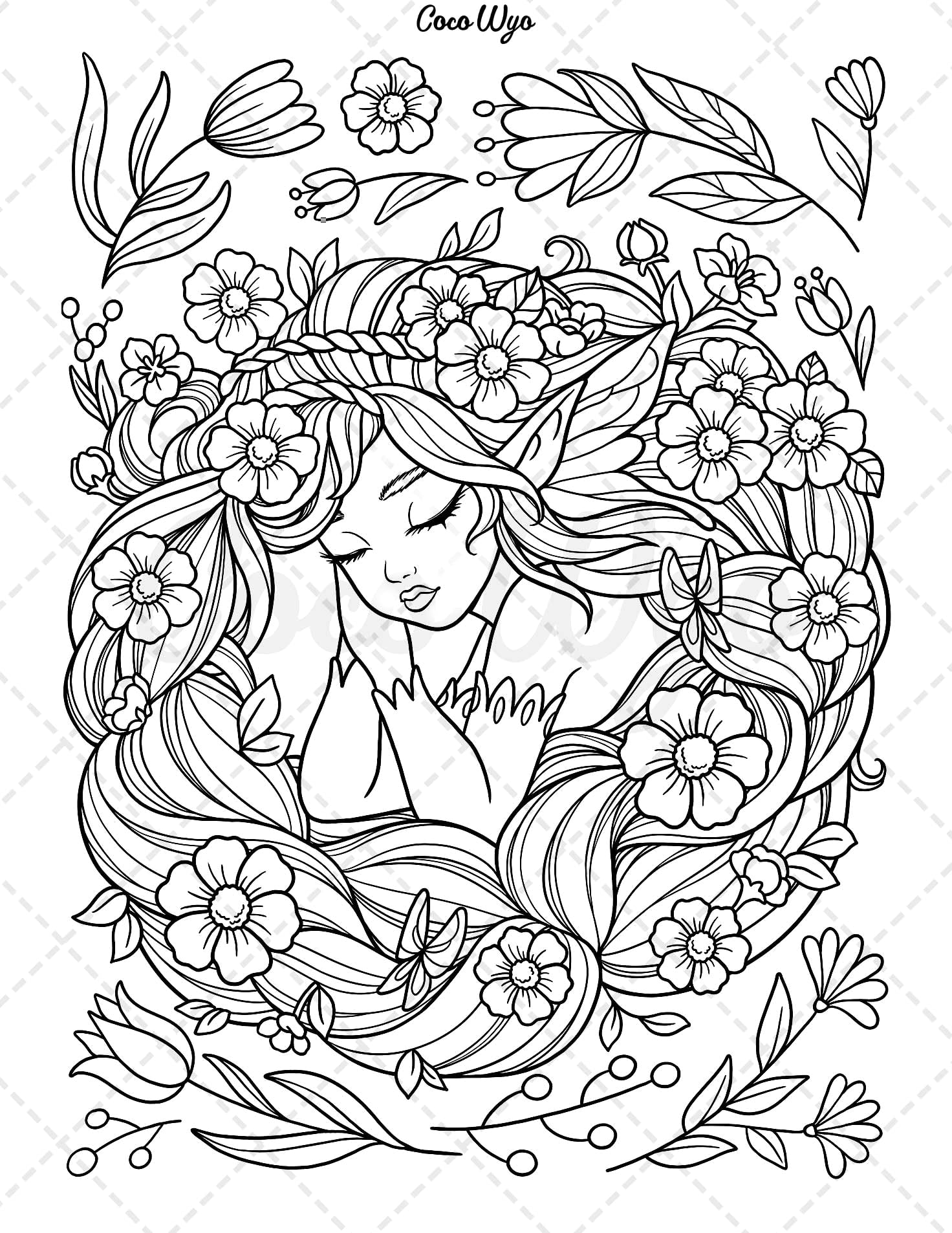 Fairy Beauties: Coloring Book for Adults, Women, and Teens Featuring Beautiful Fantasy Fairies for Relaxation
