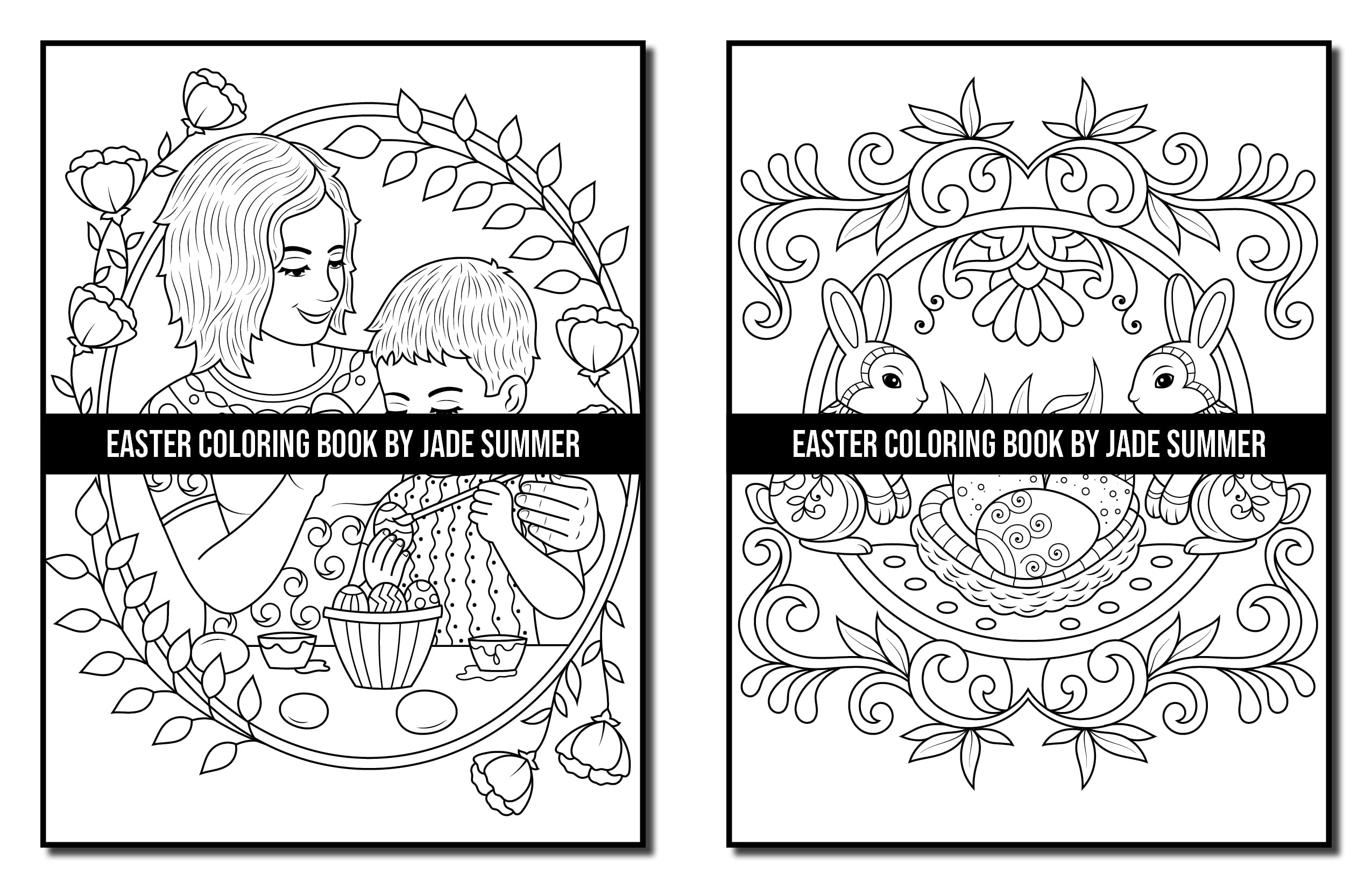 Easter Coloring Book: For Adults with Fun, Easy, and Relaxing Designs (Easy Coloring Books)