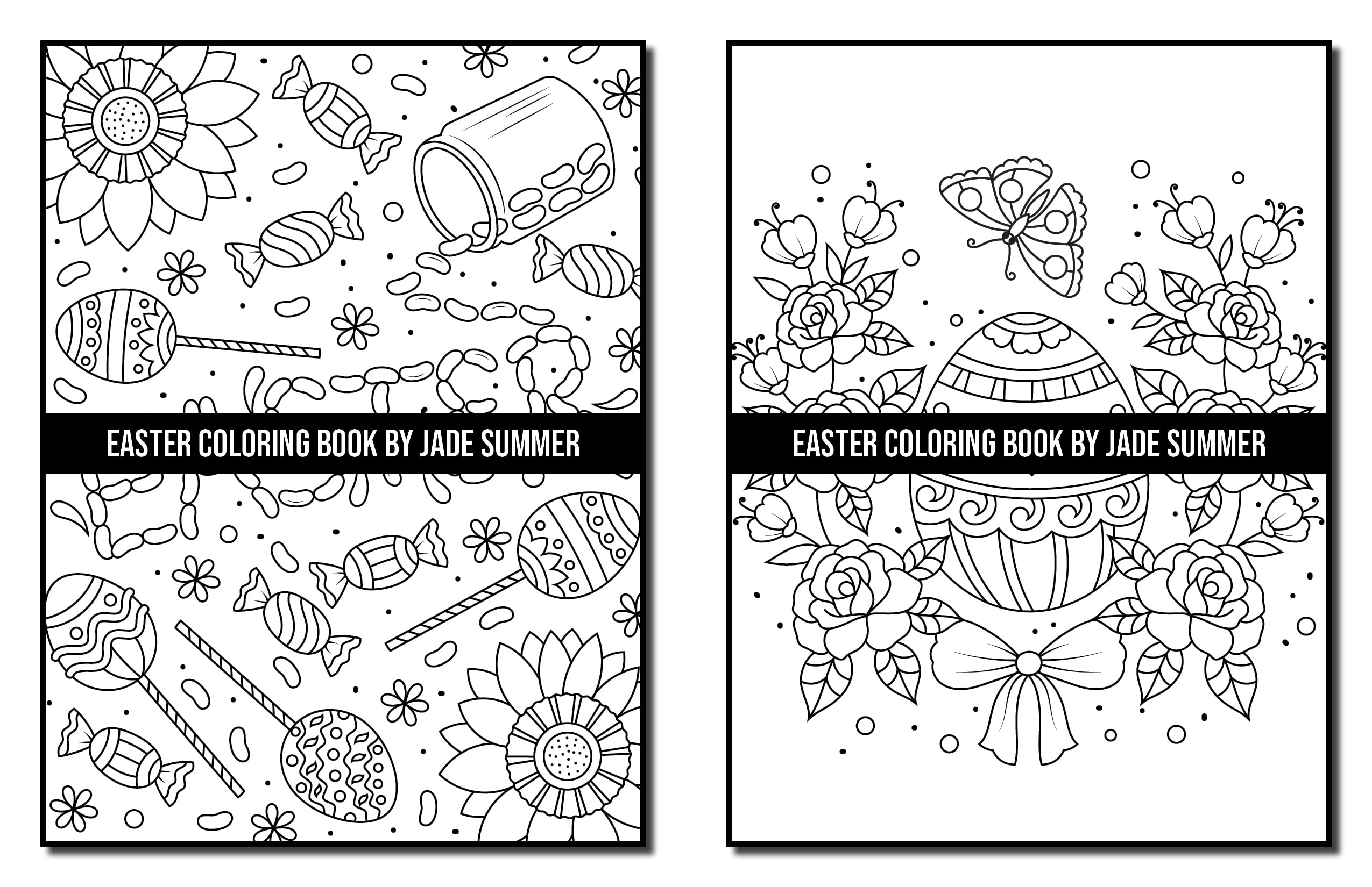 Easter Coloring Book: For Adults with Fun, Easy, and Relaxing Designs (Easy Coloring Books)