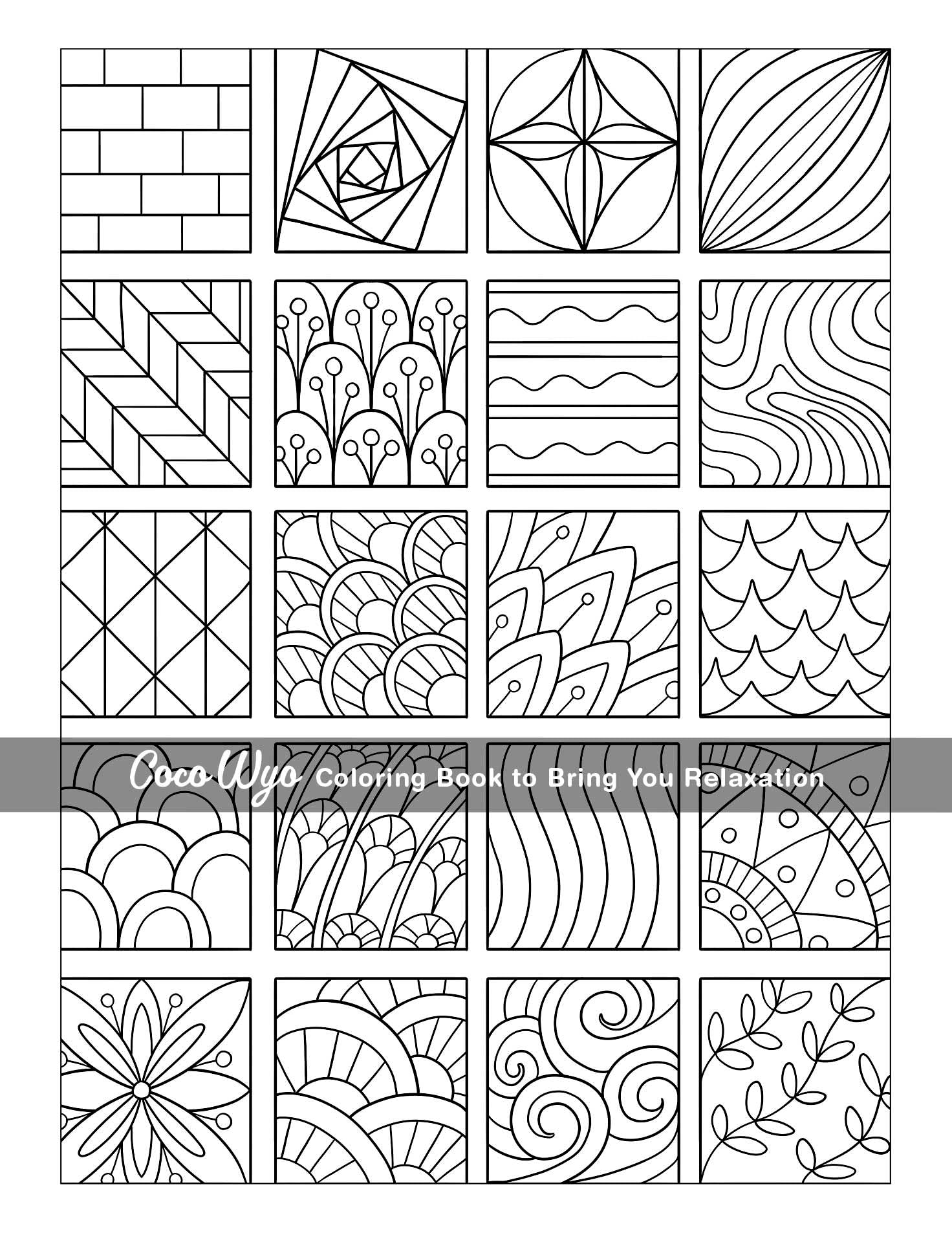Mindful Patterns: Adult Coloring Book with Easy and Relieving Mandala Style Pattern For Stress Relief and Relaxation