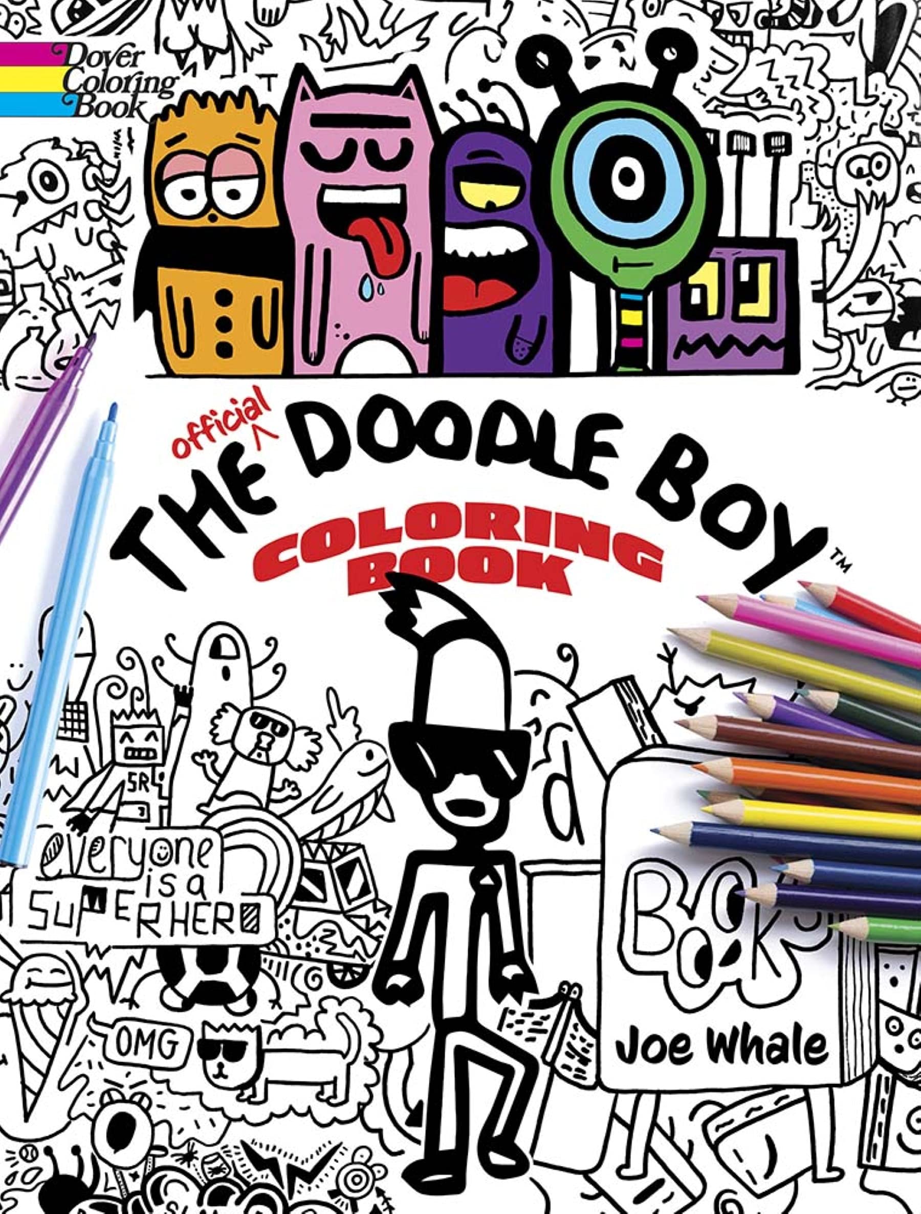 The Official Doodle Boy Coloring Book (Dover Design Coloring Books)