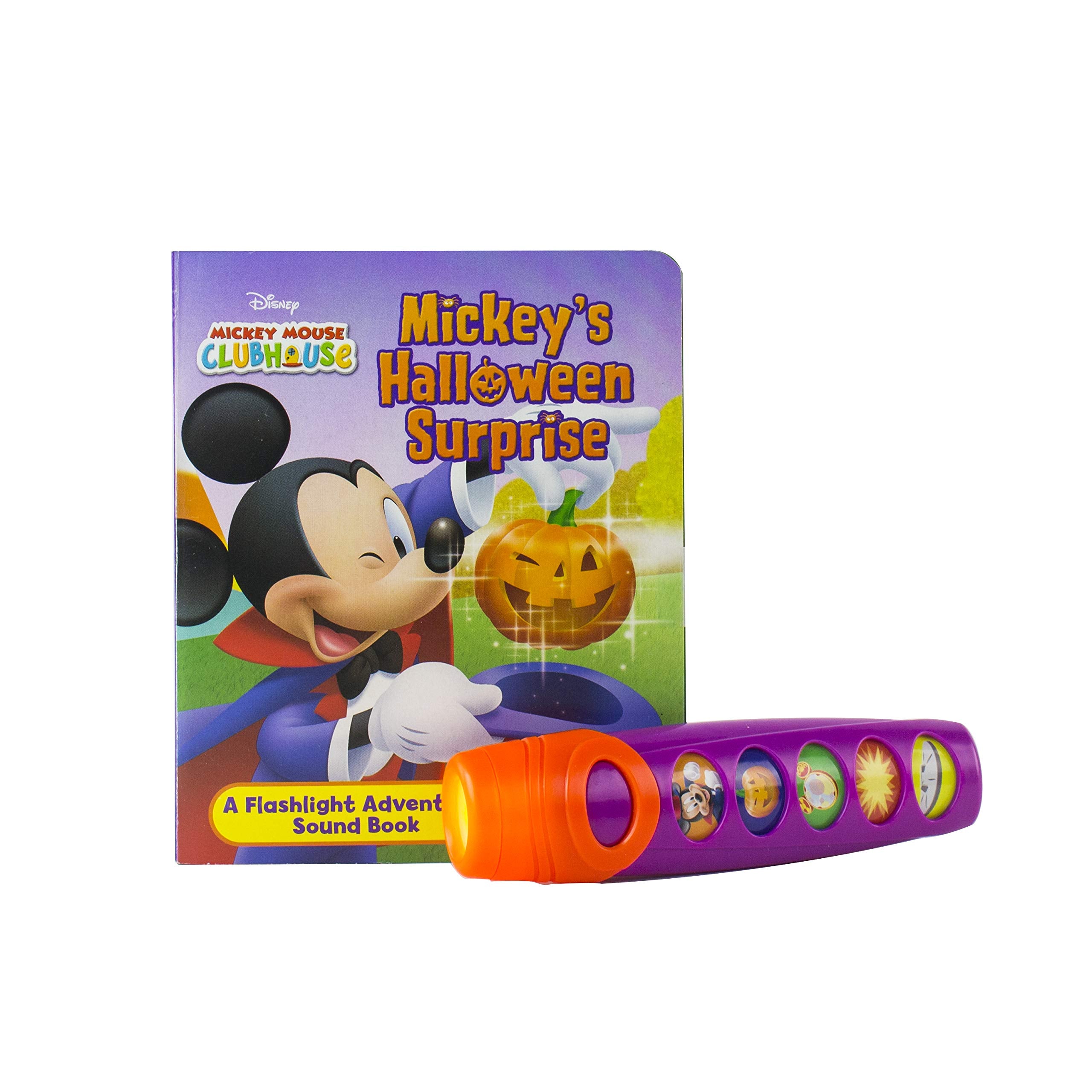 Disney Mickey Mouse Clubhouse - Halloween Surprise Sound Book and Flashlight Set - PI Kids