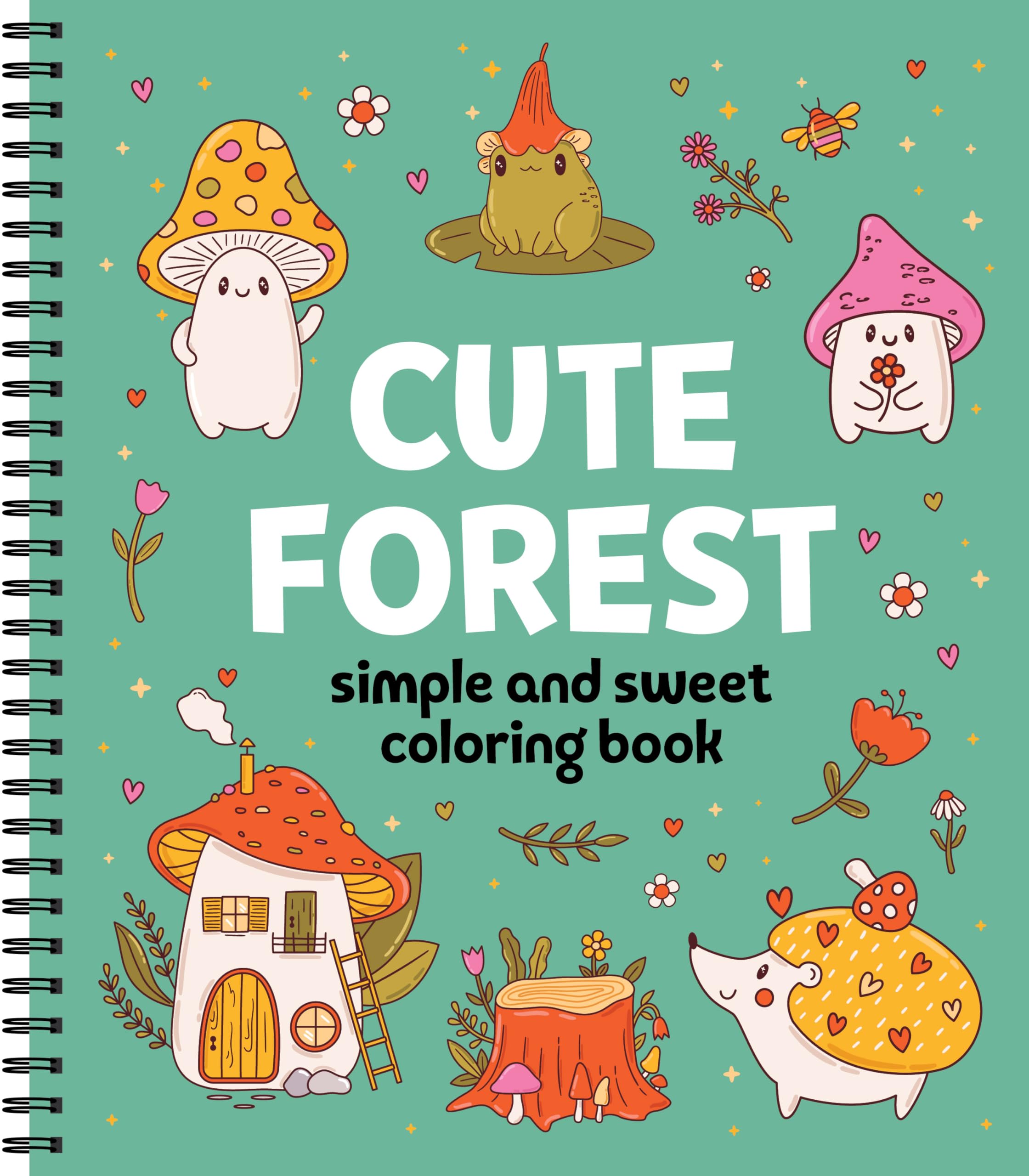 Simple and Sweet Coloring Book: Cute Forest