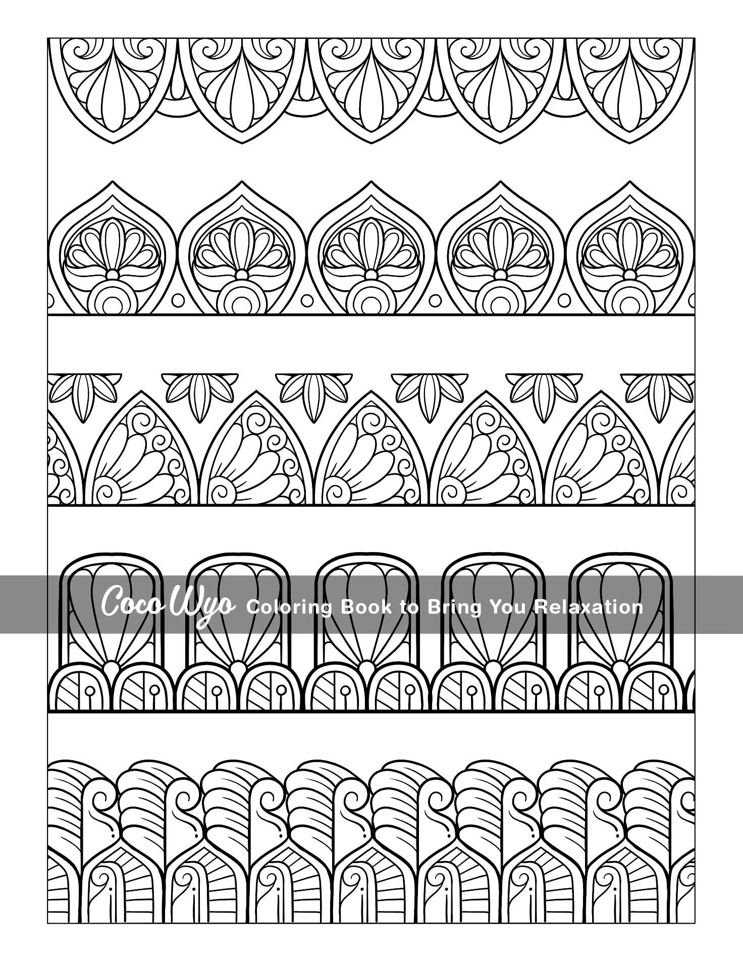 Mindful Patterns: Adult Coloring Book with Easy and Relieving Mandala Style Pattern For Stress Relief and Relaxation