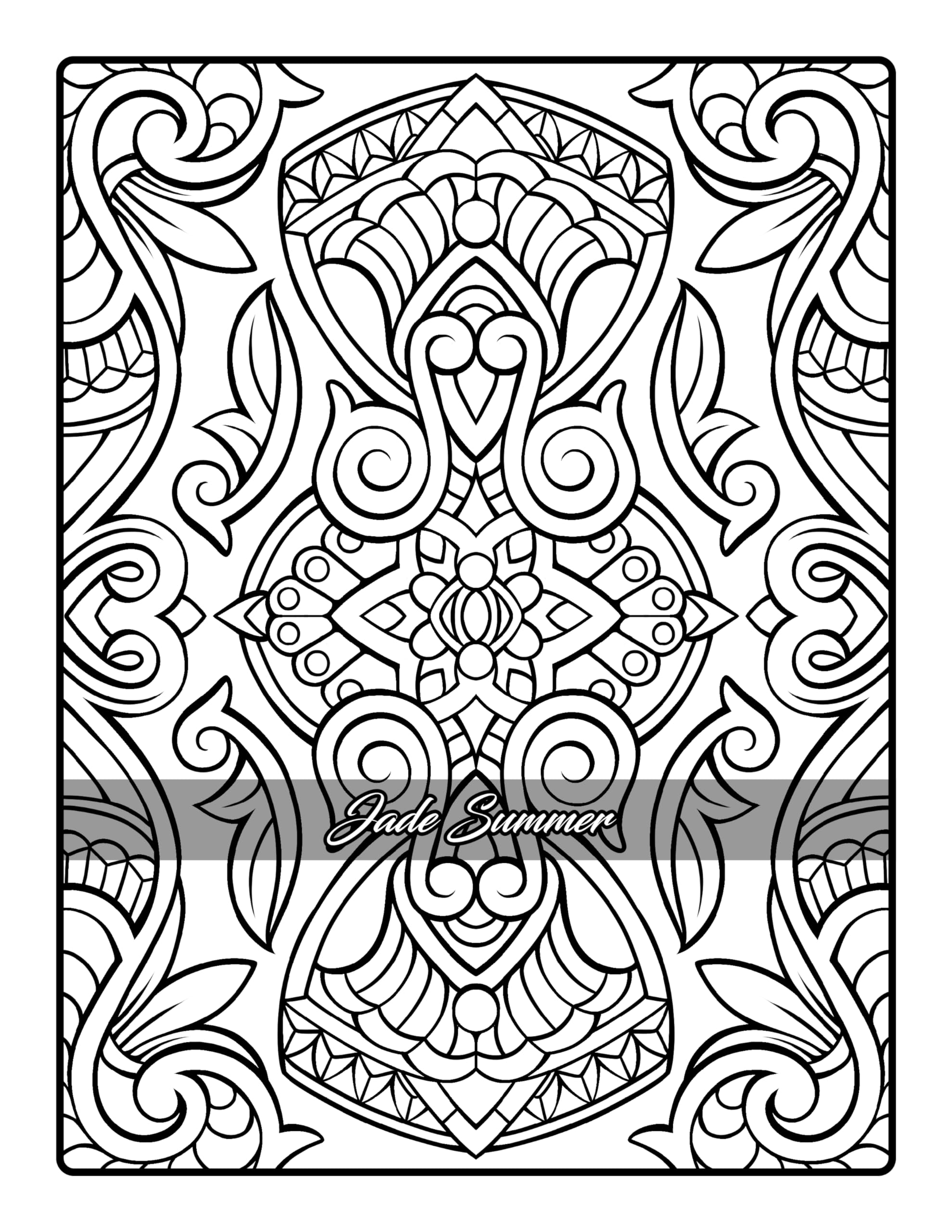 Elegant Patterns: Coloring Book for Adults with Beautiful Patterns for Mindfulness, Stress Relief, and Relaxation