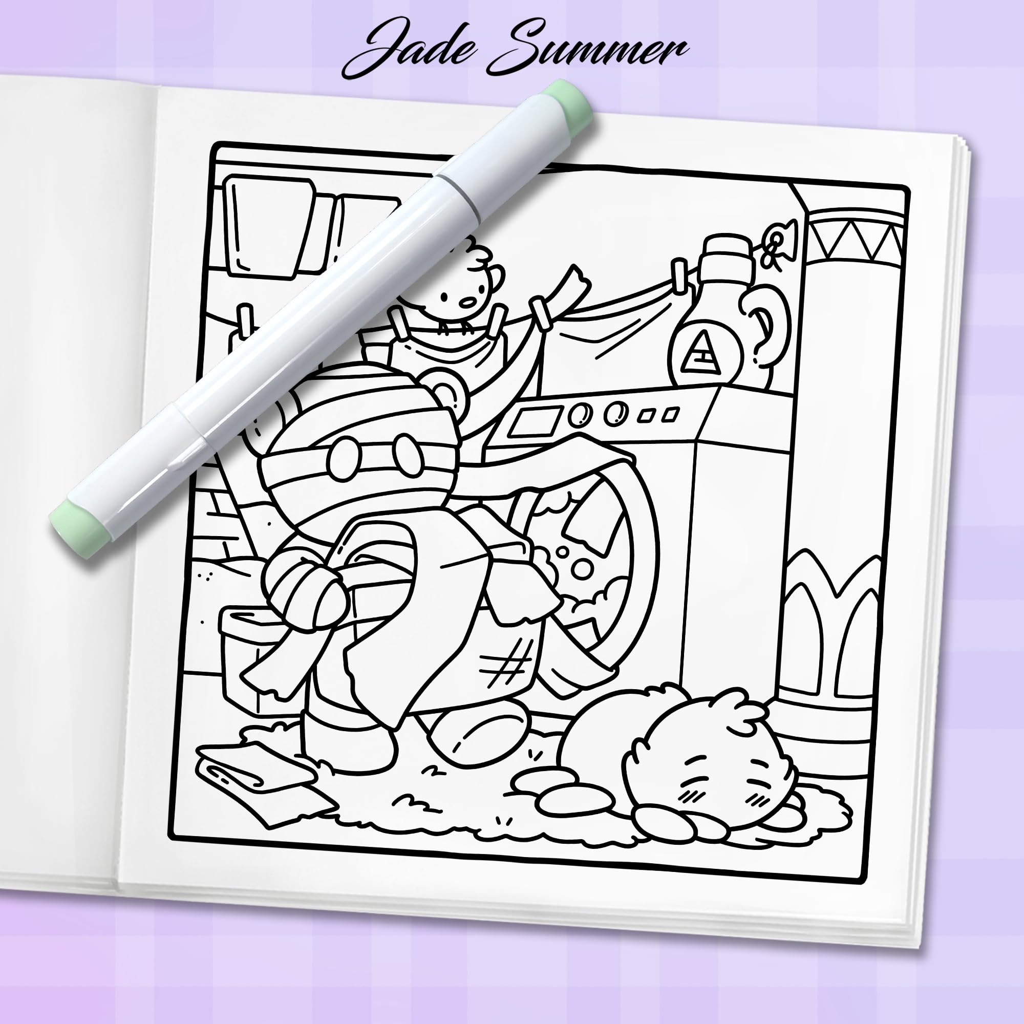 Spooky Life: Cozy Coloring Book for Adults and Teens with Cute and Creepy Everyday Scenes for Relaxation (Cozy Coloring Books)