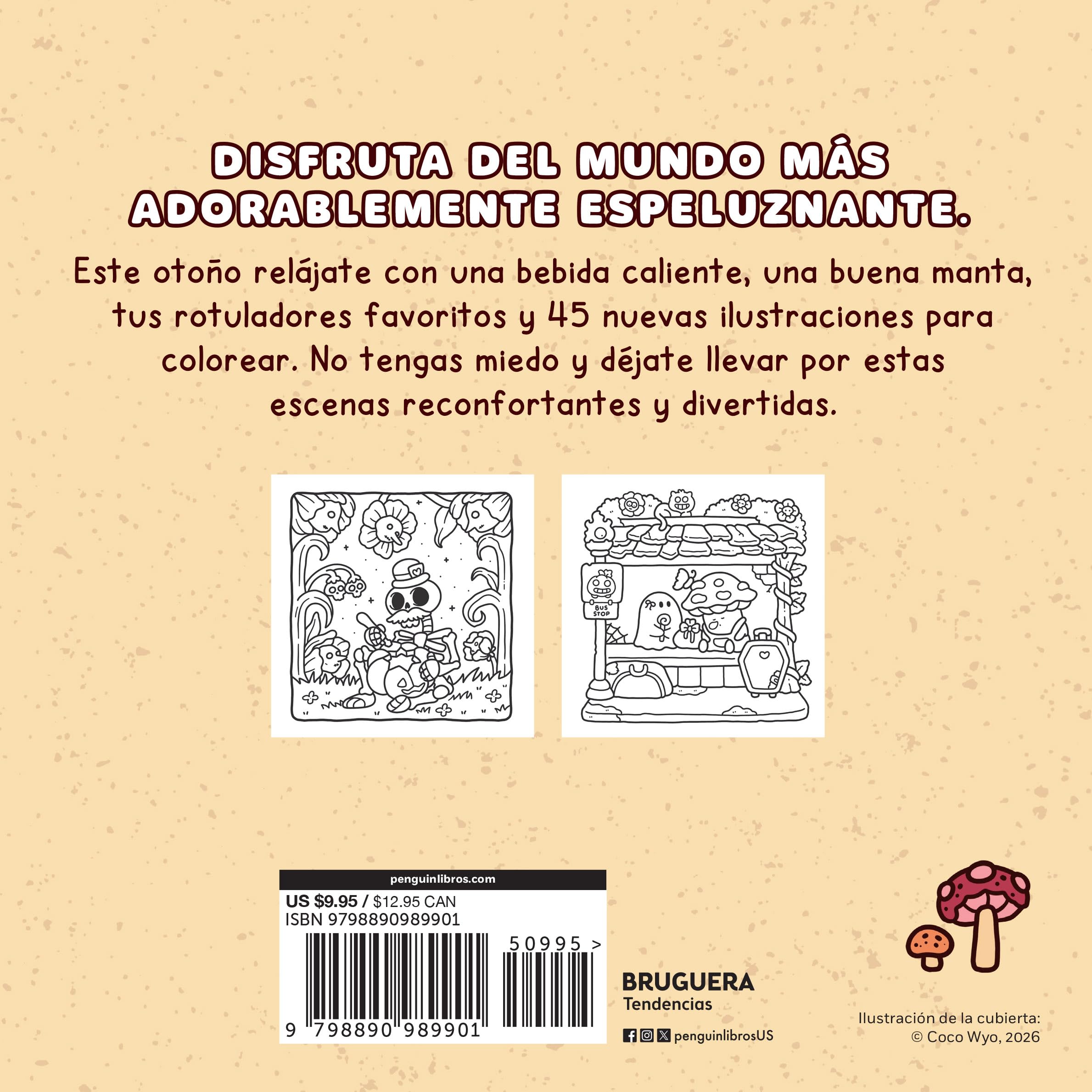 Mieditos Tiernos / Spooky Cutie: Coloring Book for Adults and Kids (COCO WYO) (Spanish Edition)