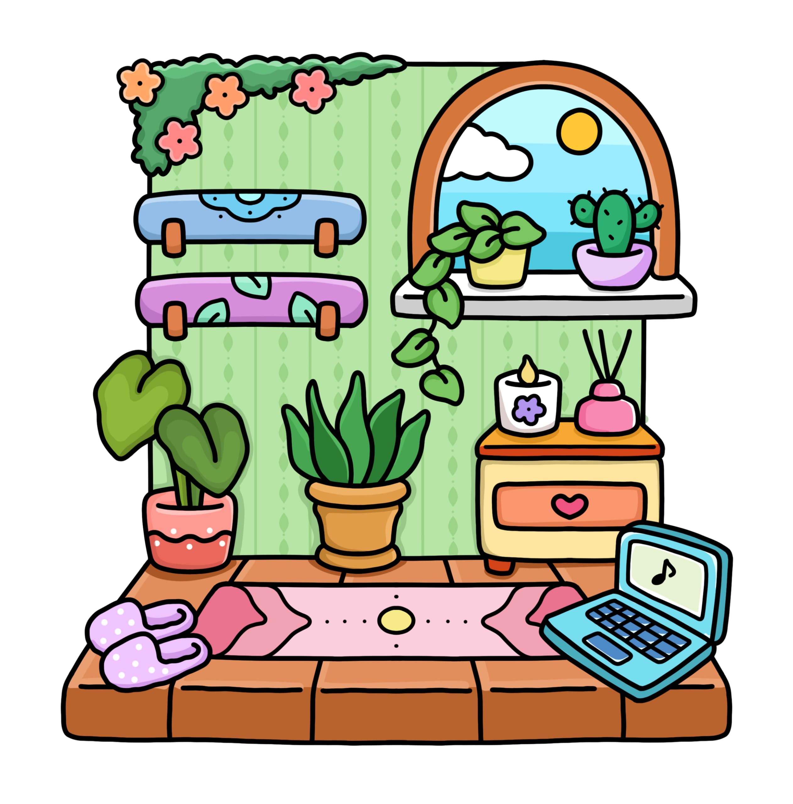 Self-Love: Girl Therapy Coloring Book to Inspire Yourself and Love Who You Are (Bold & Easy Coloring Book)