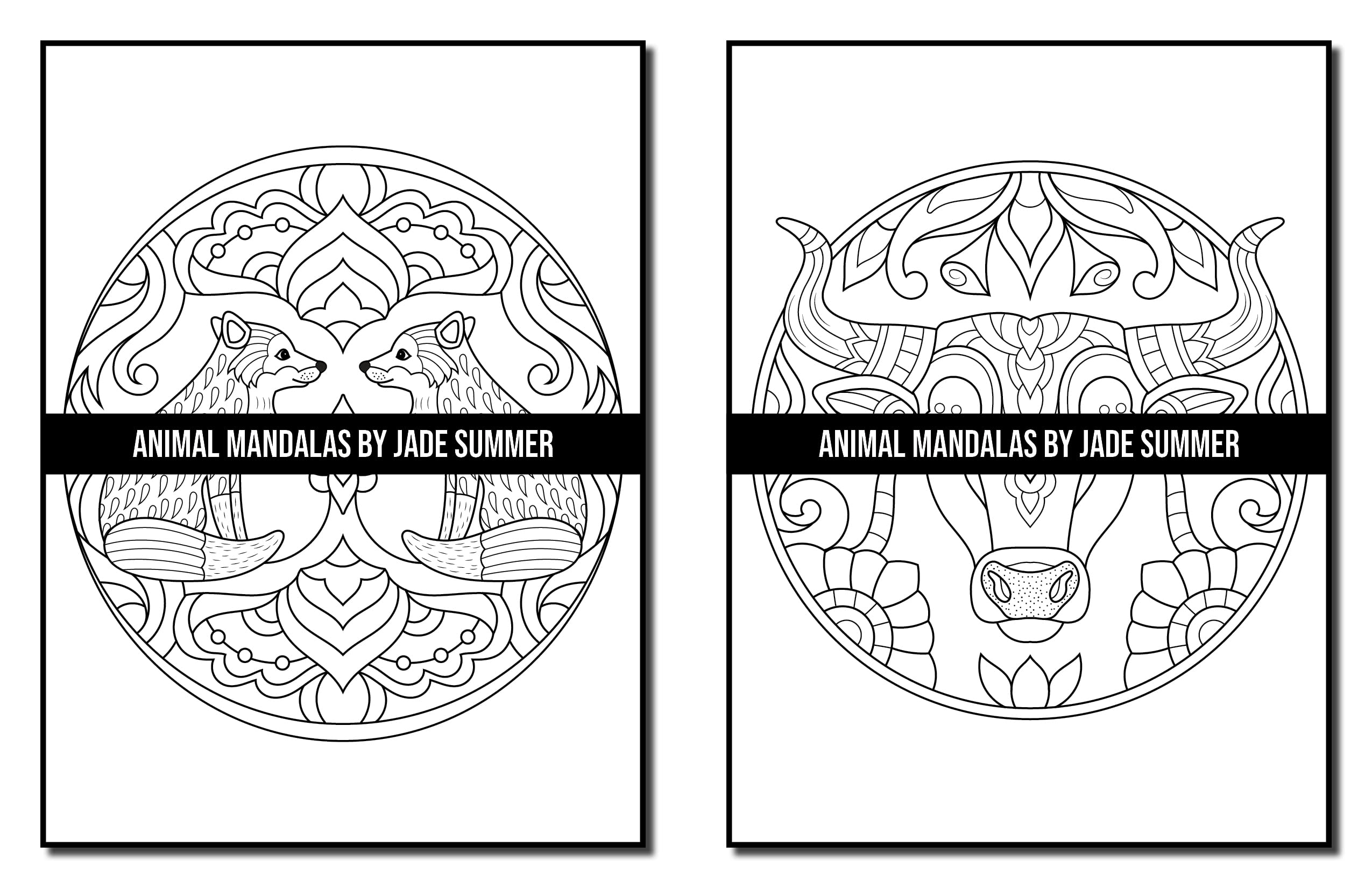 Mandala Coloring Book: For Adults with Cute Animal Mandalas, Fun Geometric Patterns, and Relaxing Flower Designs