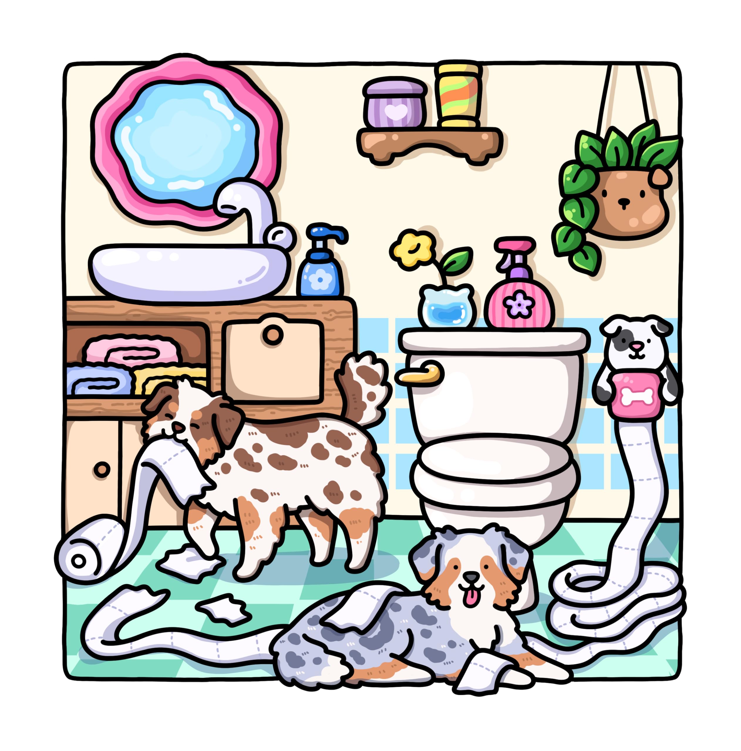 Dog Moments: Puppy Life Coloring Book for Adults and Teens (Cat & Dog Coloring Book)