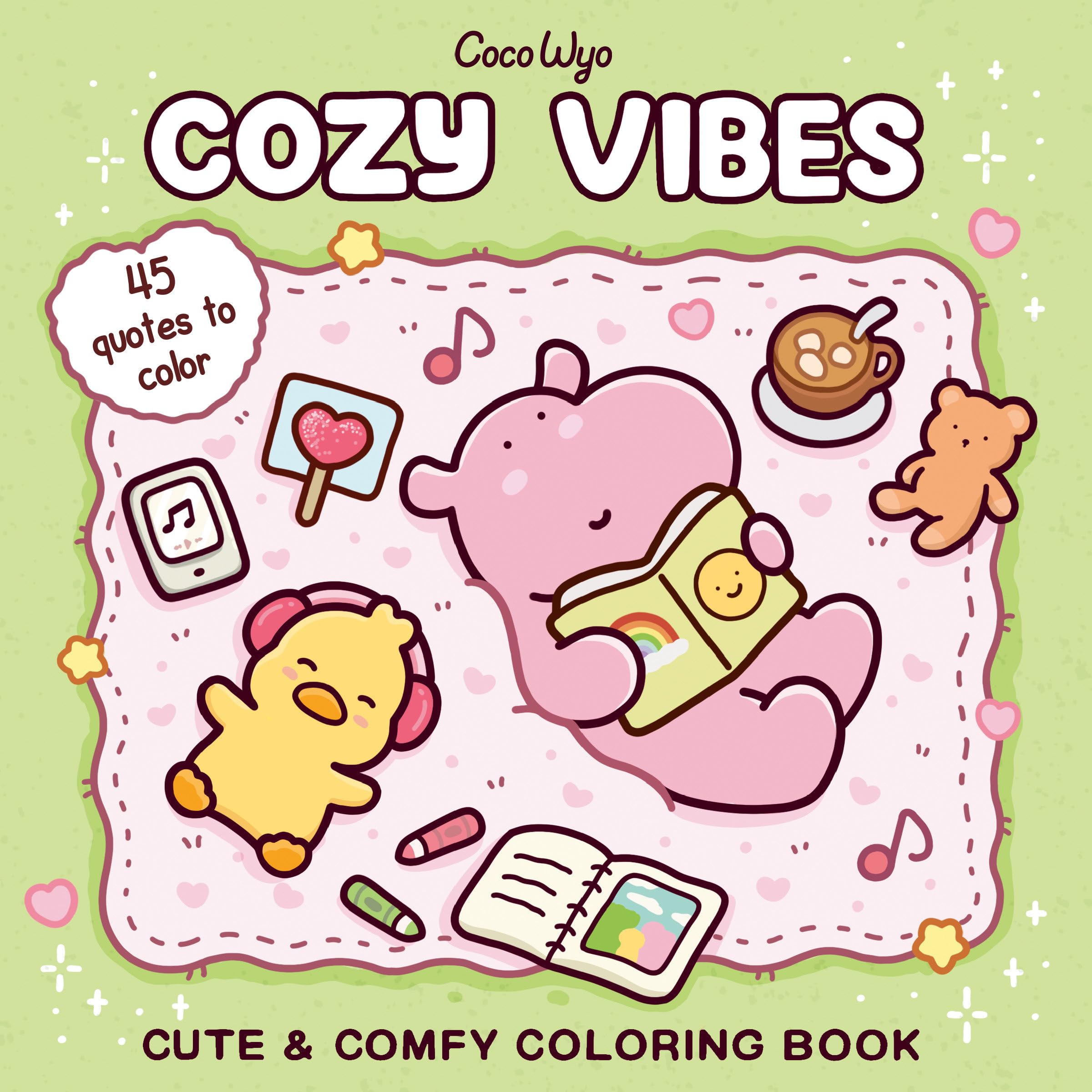 Cozy Vibes: Coloring Book for Adults and Kids (Cozy Spaces Coloring)