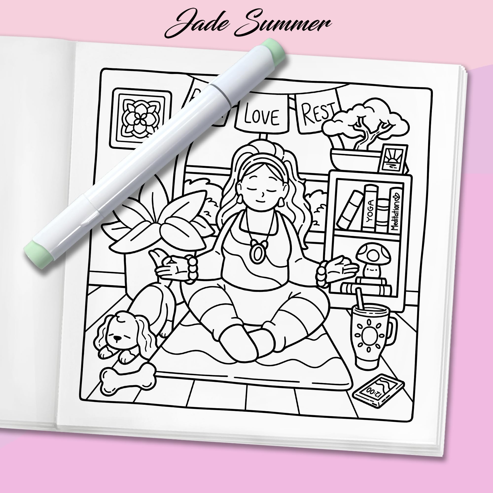 Curvy Cuties: A Body Positivity Coloring Book for Women and Teen Girls with Cozy Moments of Self-Love, Confidence, Self-Care, and Relaxation