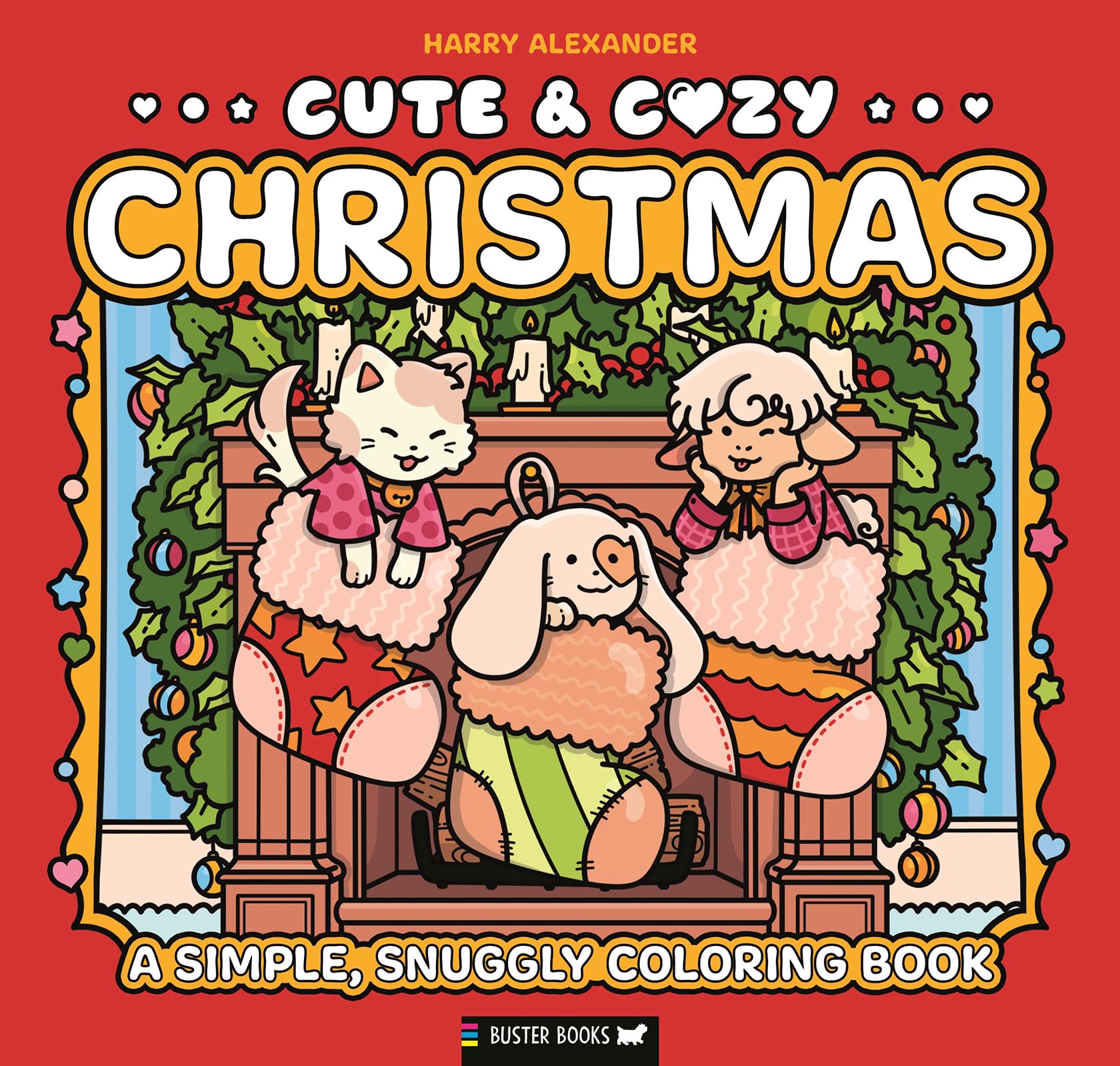Cute & Cozy: Christmas: A Simple, Snuggly Coloring Book