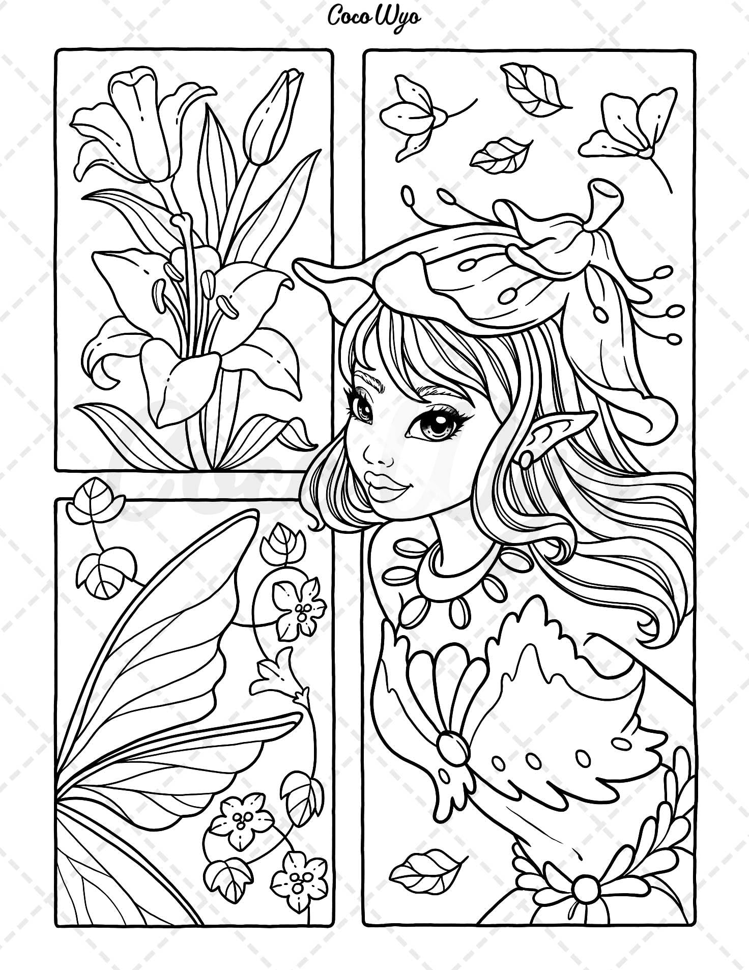 Fairy Beauties: Coloring Book for Adults, Women, and Teens Featuring Beautiful Fantasy Fairies for Relaxation